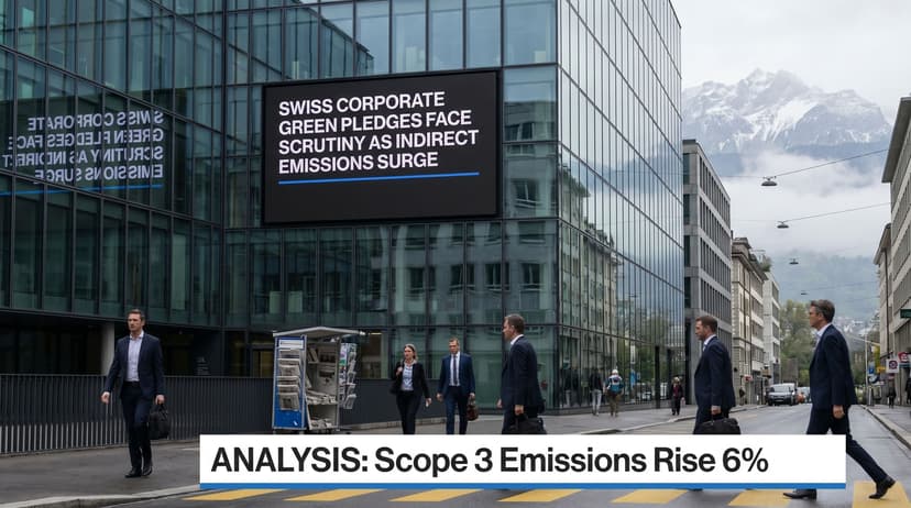 Swiss Corporate Green Pledges Face Scrutiny as Indirect Emissions Surge