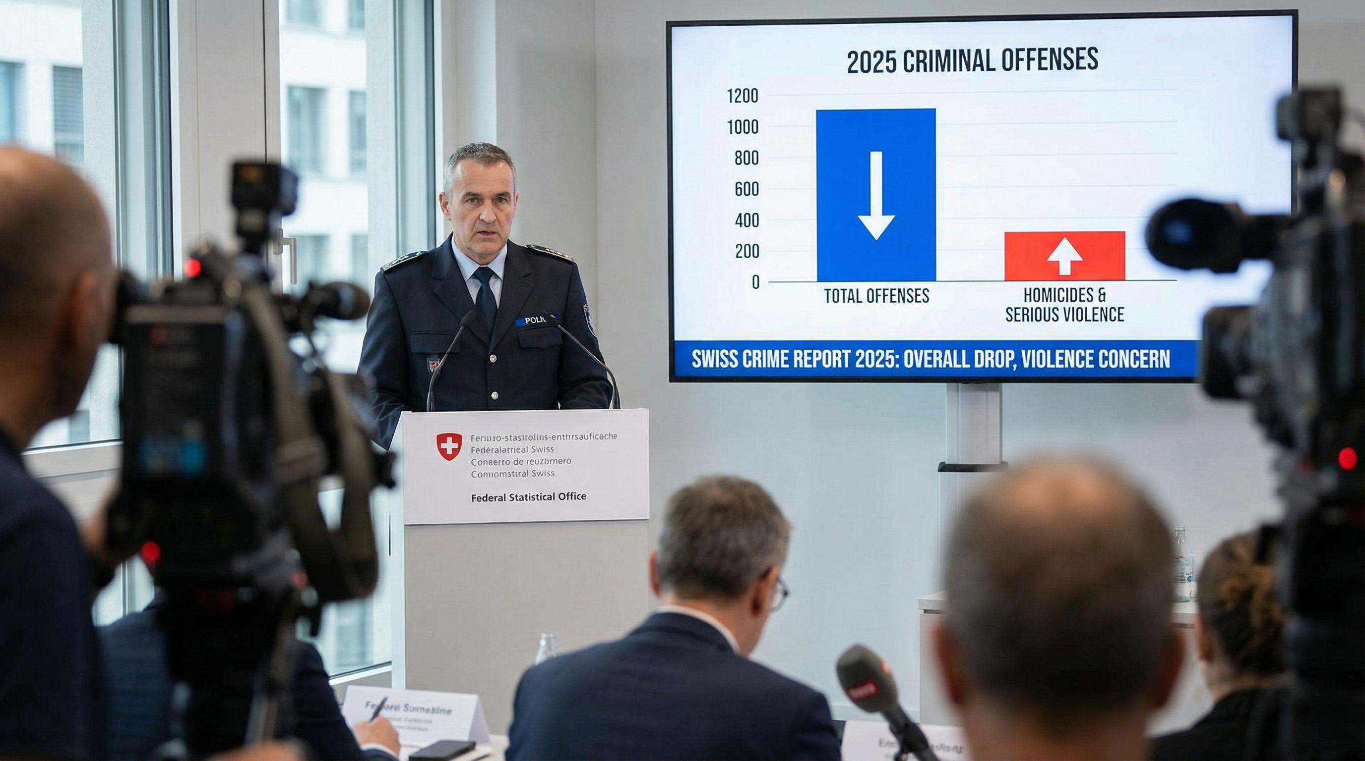 Swiss Crime Rate Fell in 2025 But Homicides and Serious Violence Rose, Report Shows