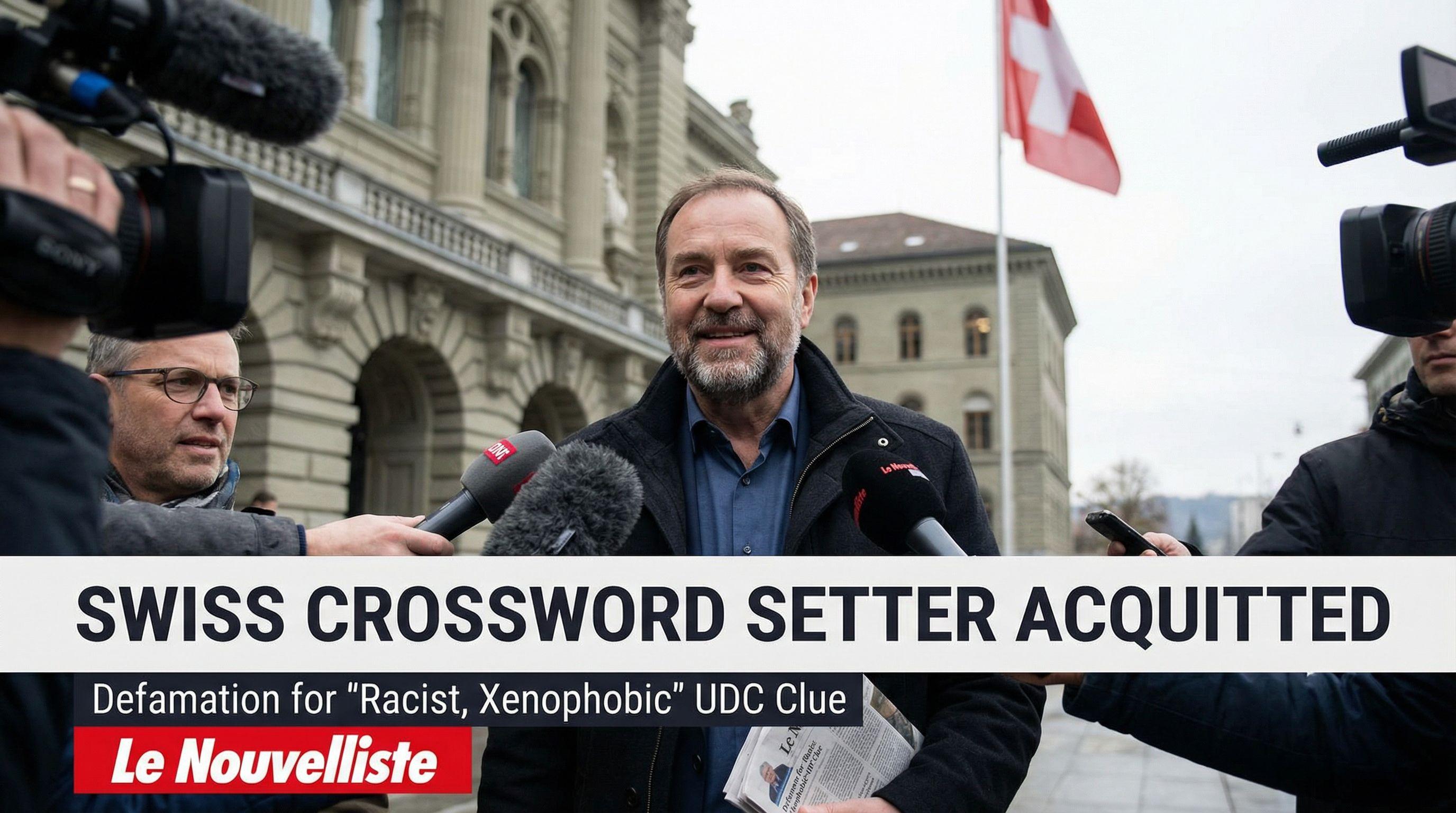 Swiss Crossword Setter Acquitted of Defamation for 'Racist, Xenophobic' UDC Clue