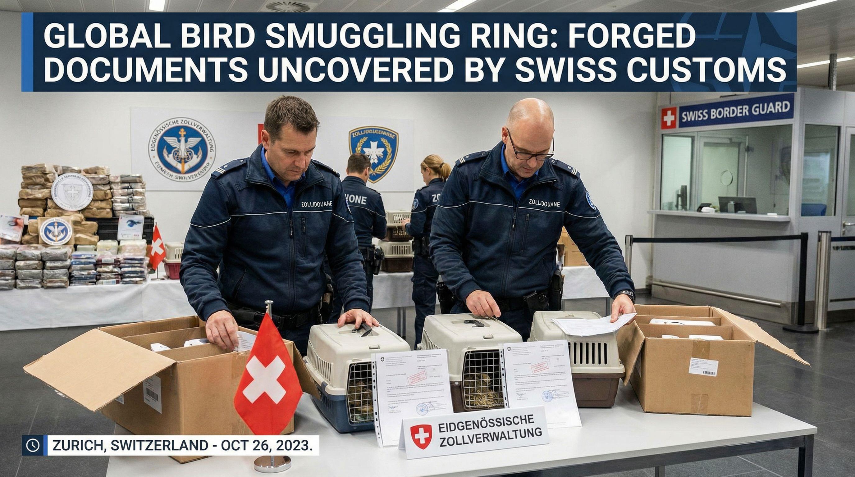 Global Bird Smuggling Ring Involving Forged Documents Uncovered by Swiss Customs