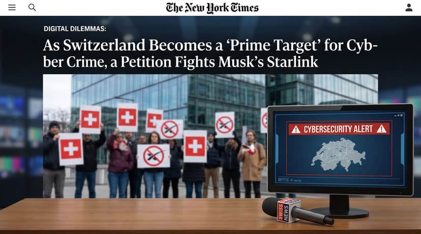 Digital Dilemmas: As Switzerland Becomes a 'Prime Target' for Cyber Crime, a Petition Fights Musk's Starlink