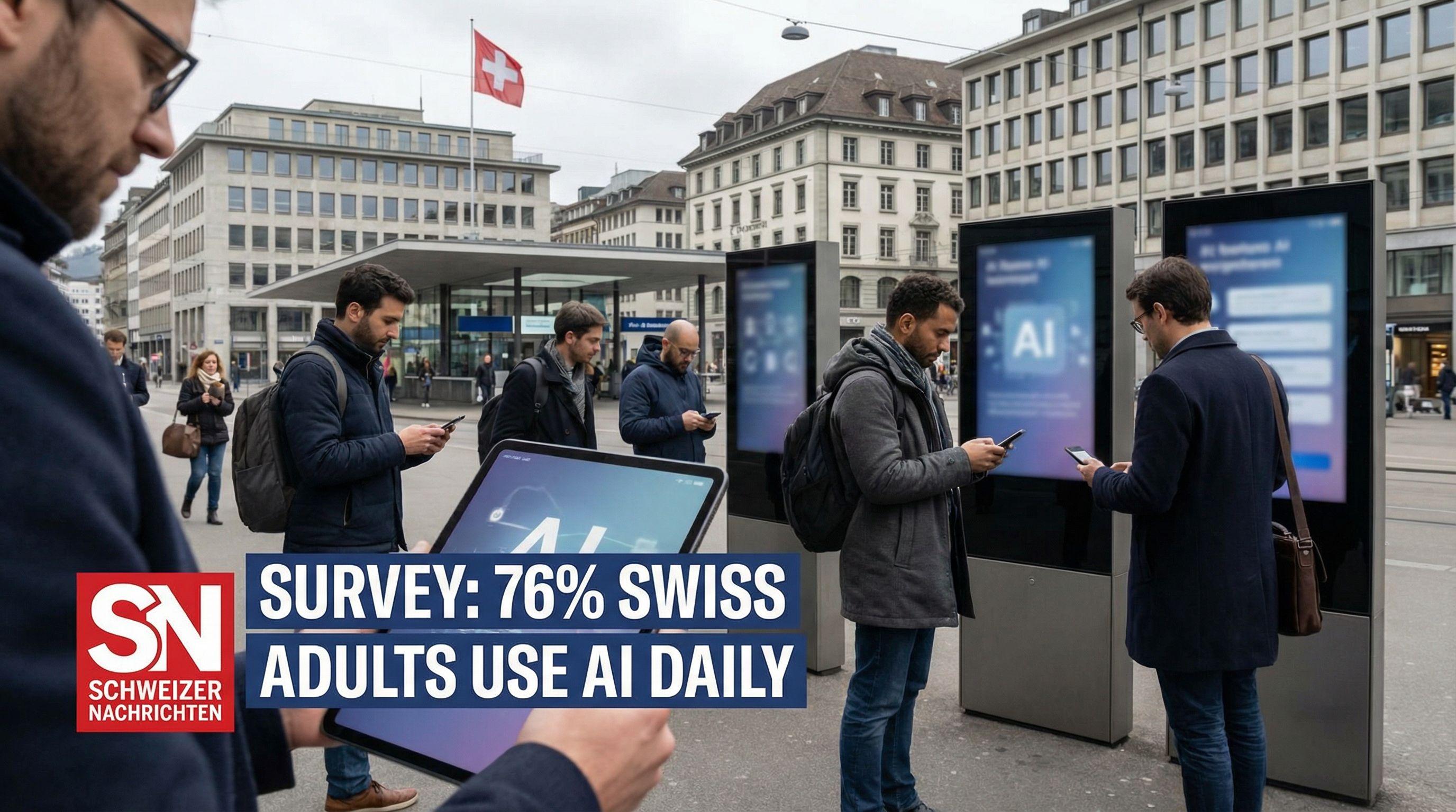 Survey Shows 76% of Swiss Adults Now Use AI in Daily Life