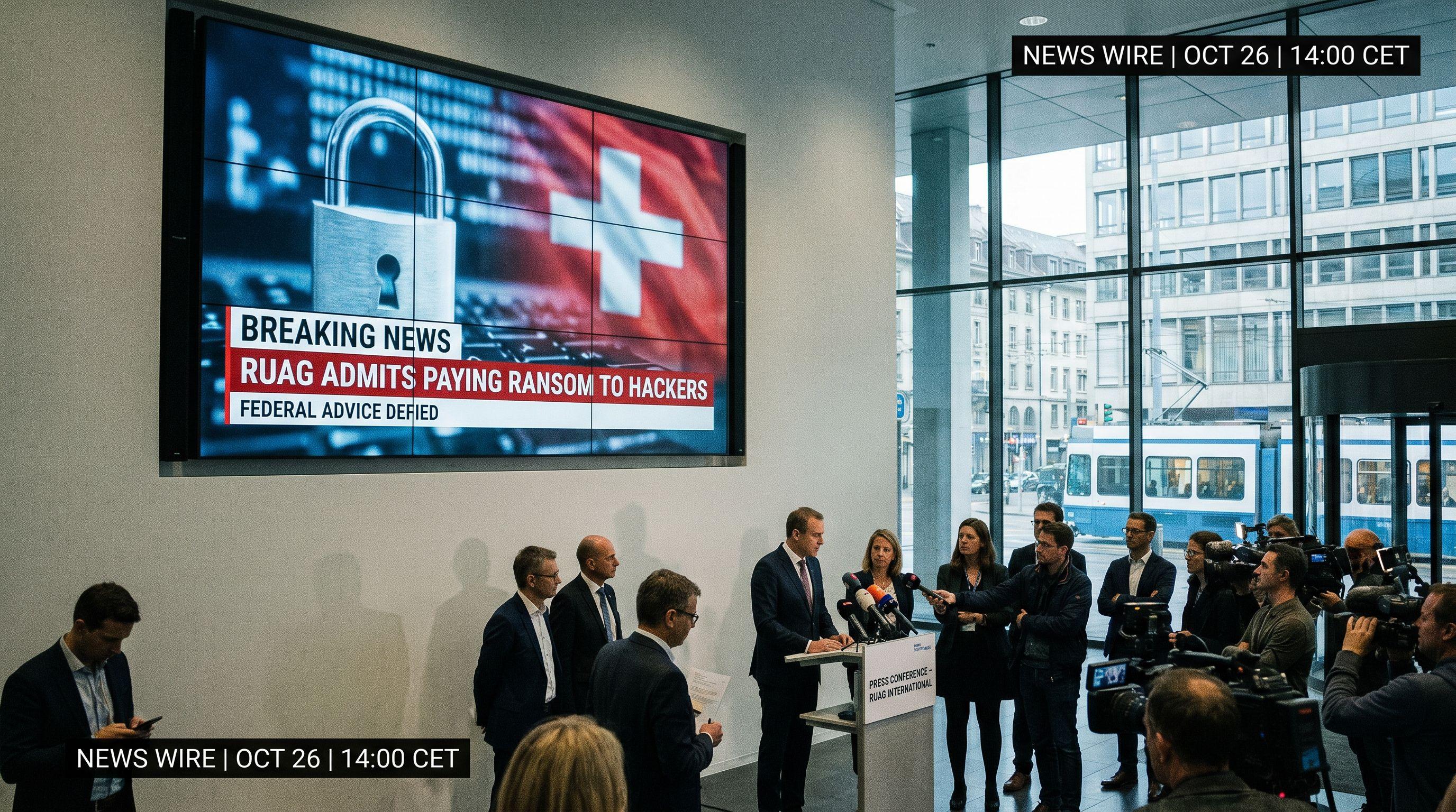 Swiss Defence Firm RUAG Admits Paying Ransom to Hackers, Defying Federal Advice
