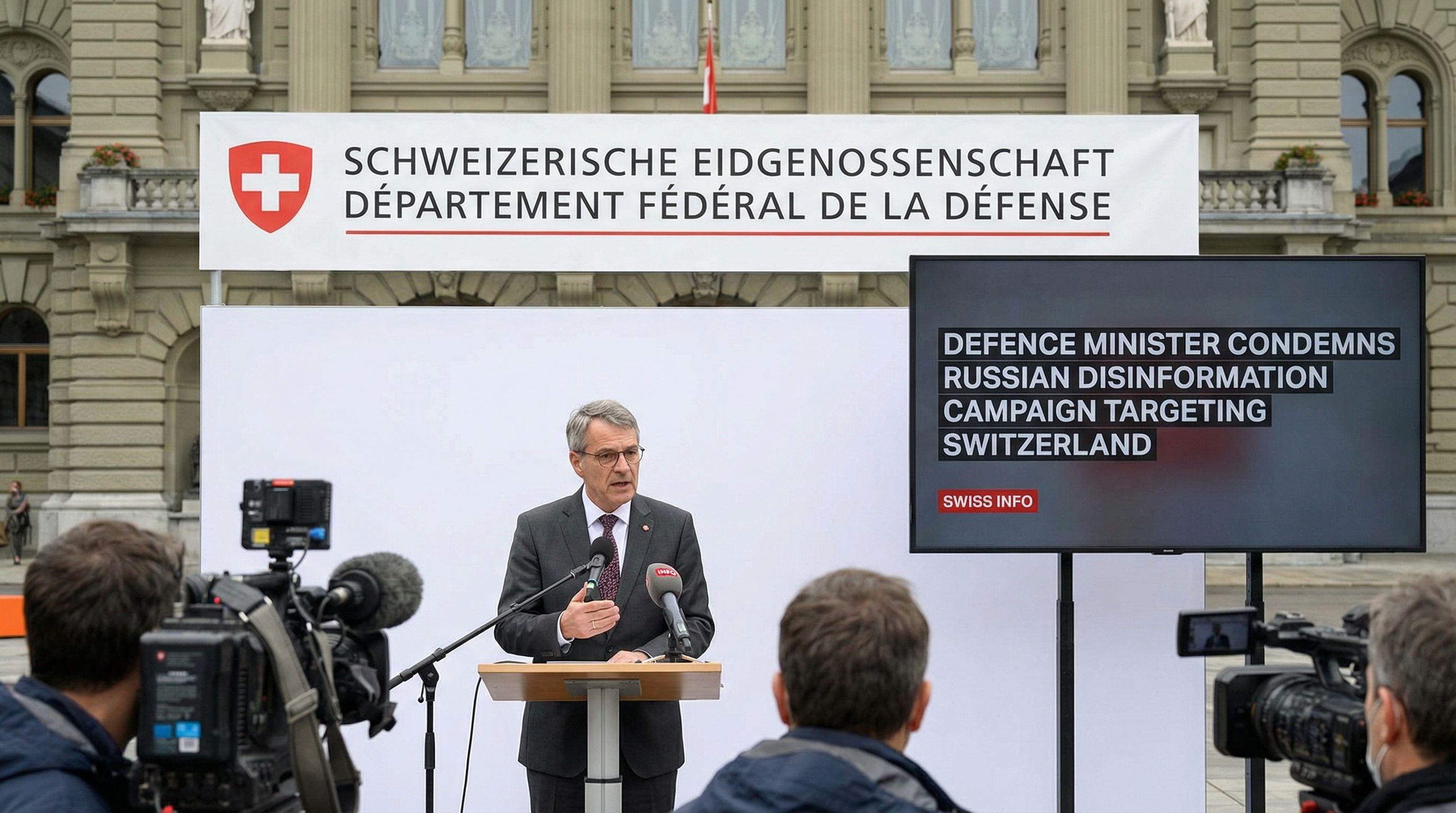 Defence Minister Condemns Russian Disinformation Campaign Targeting Switzerland
