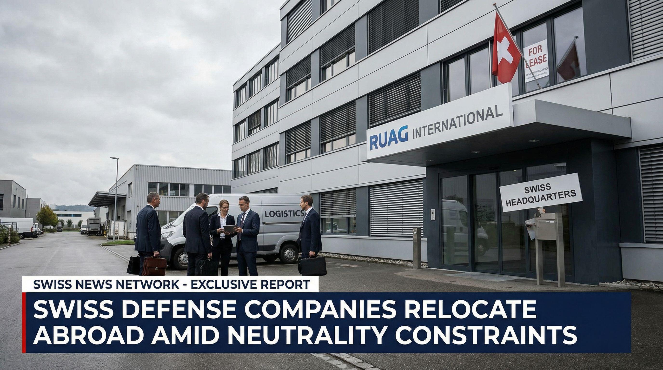 Swiss Defense Companies Relocate Abroad Amid Neutrality Constraints