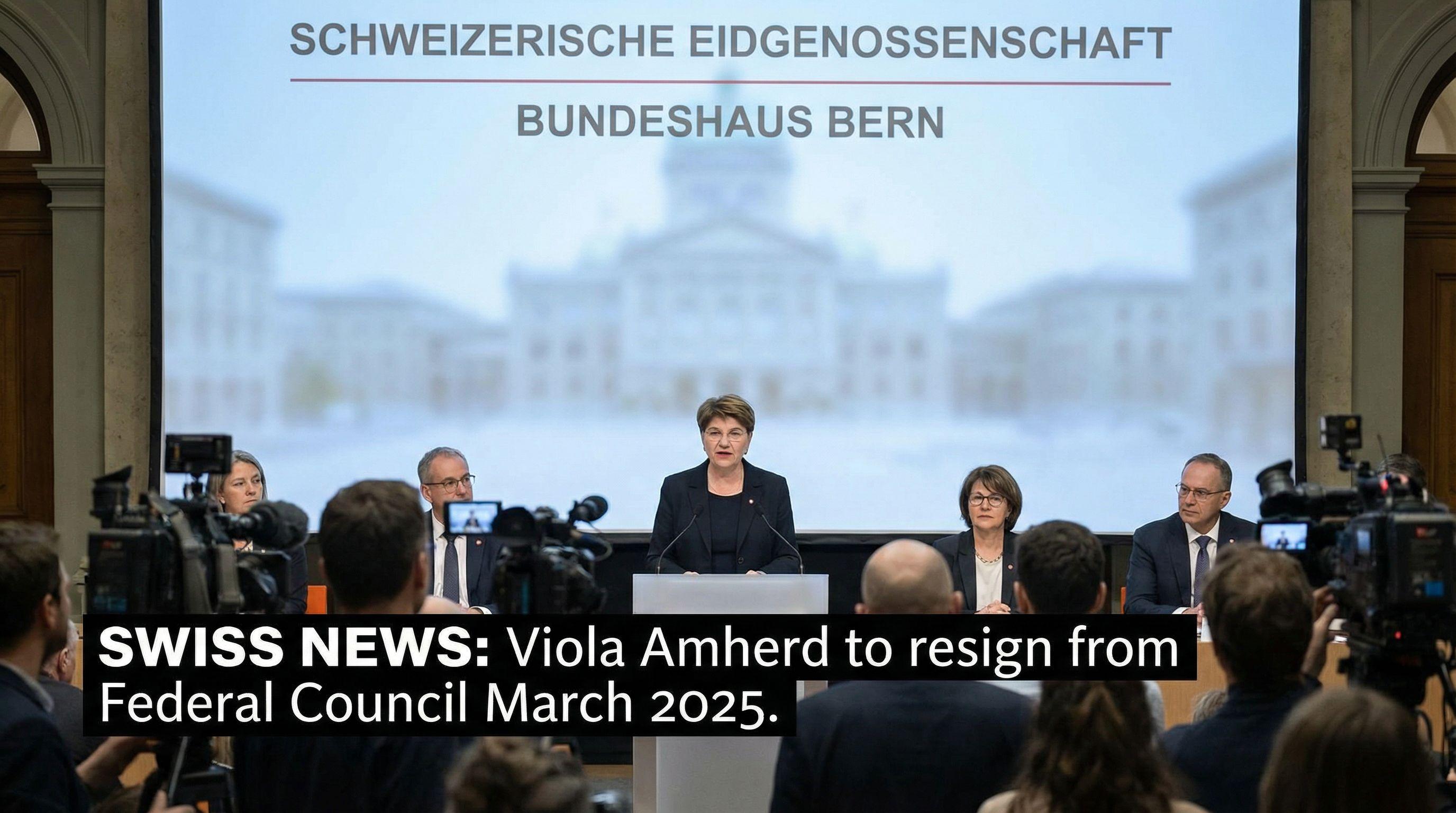 Swiss defense minister announces surprise resignation
