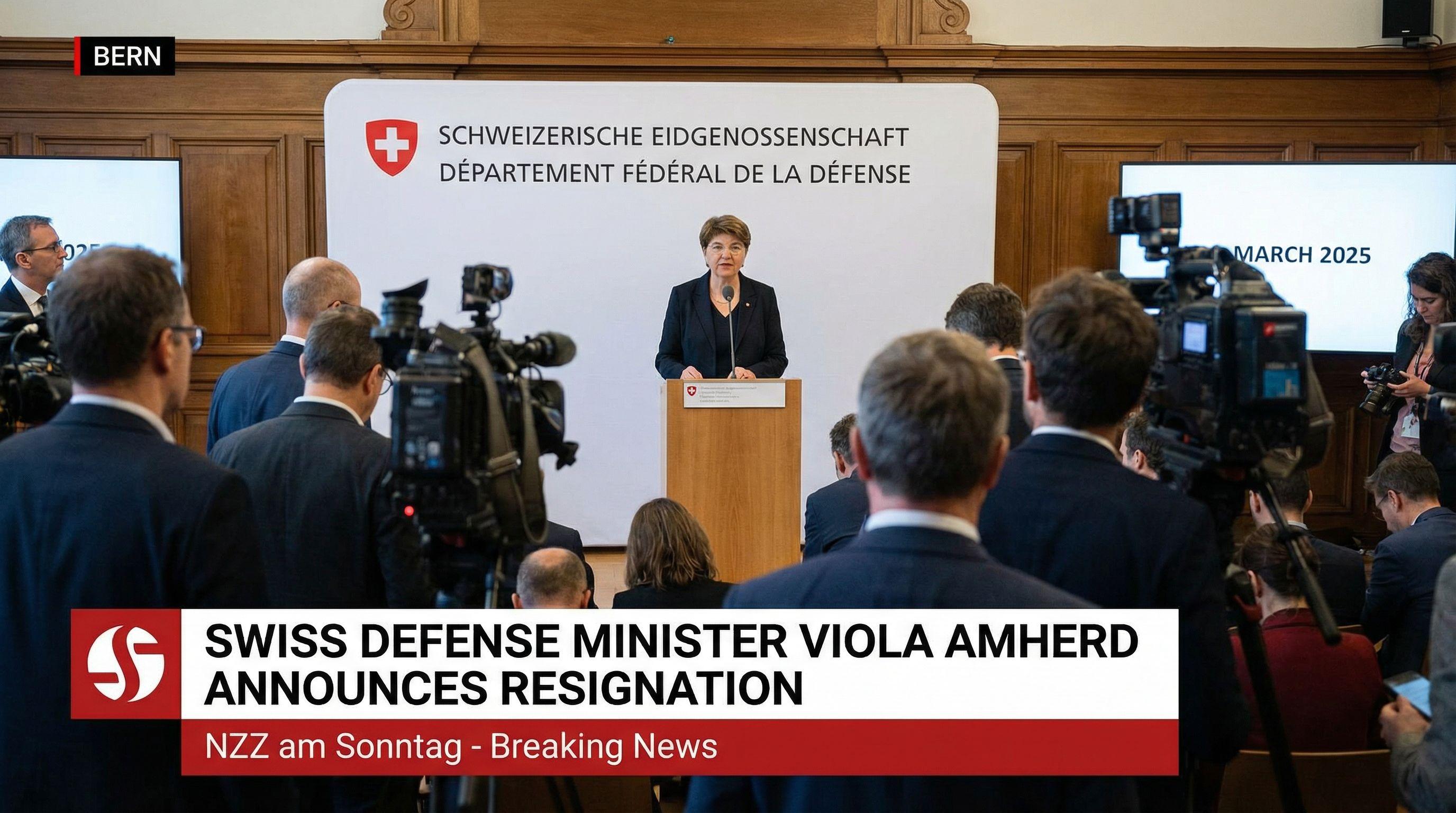 Swiss Defense Minister Viola Amherd Announces Resignation