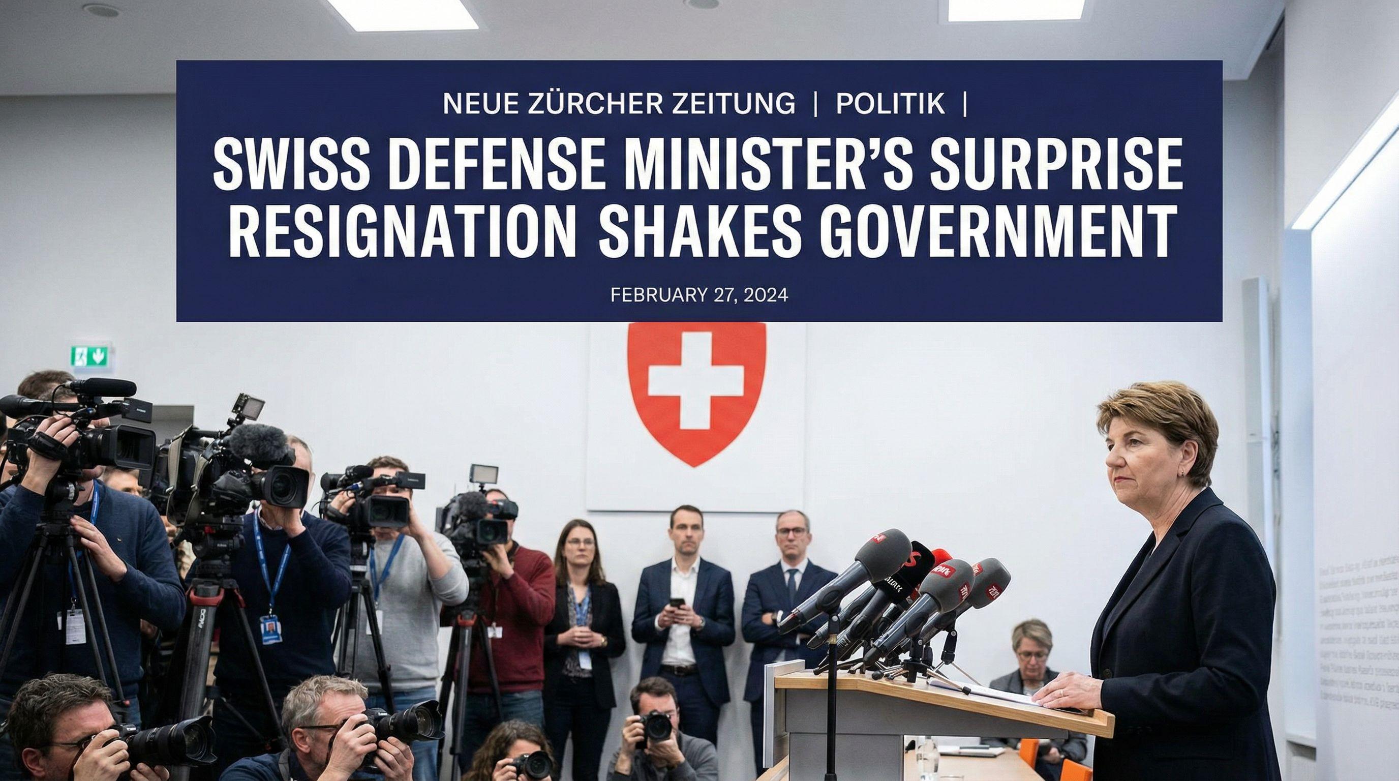 Swiss Defense Minister's Surprise Resignation Shakes Government