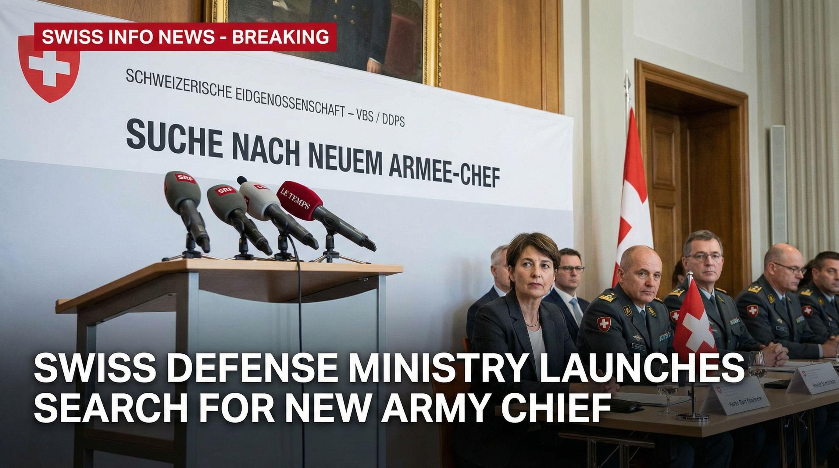 Swiss Defense Ministry Launches Search for New Army Chief