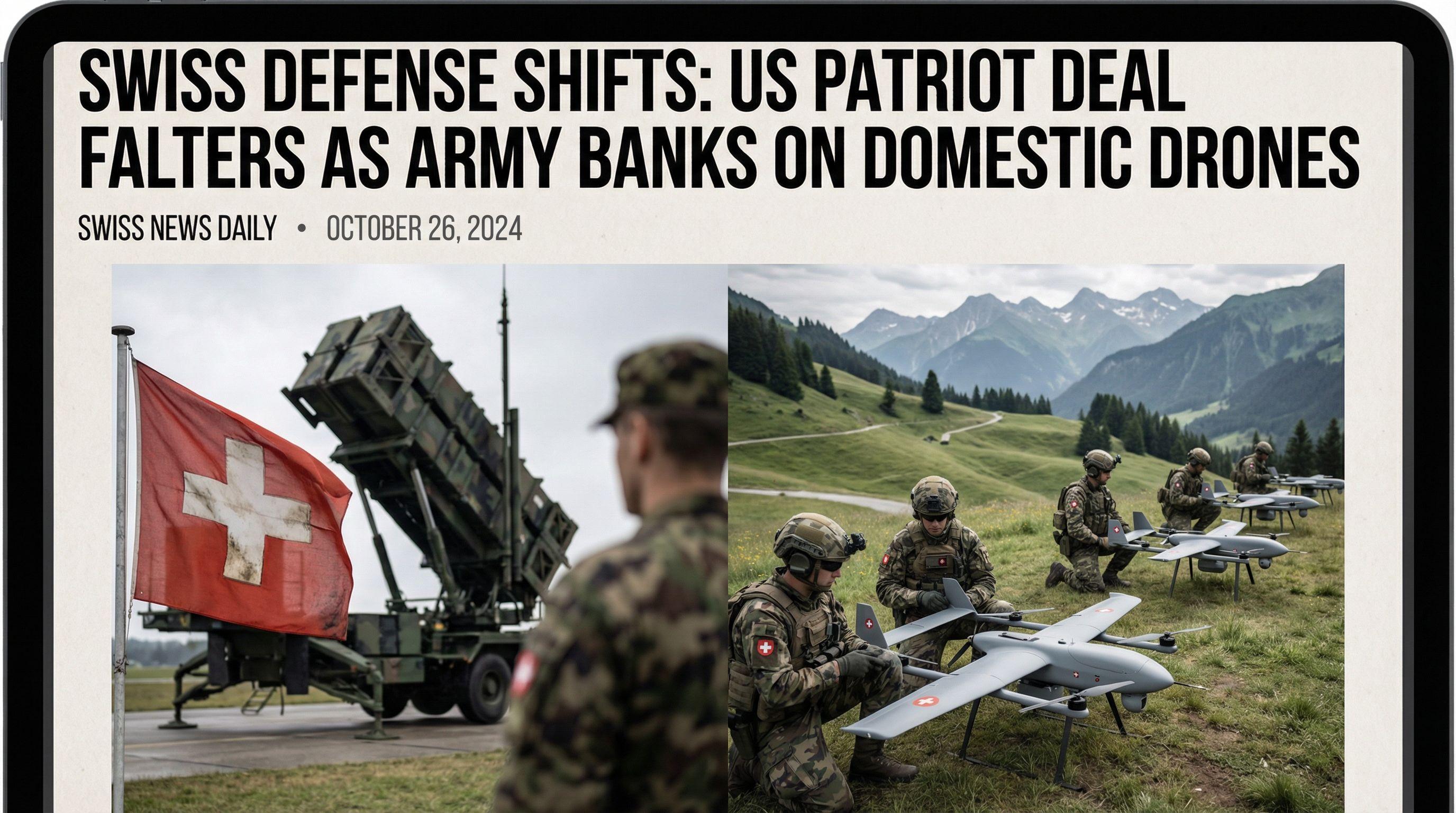 Swiss Defense Shifts: US Patriot Deal Falters as Army Banks on Domestic Drones