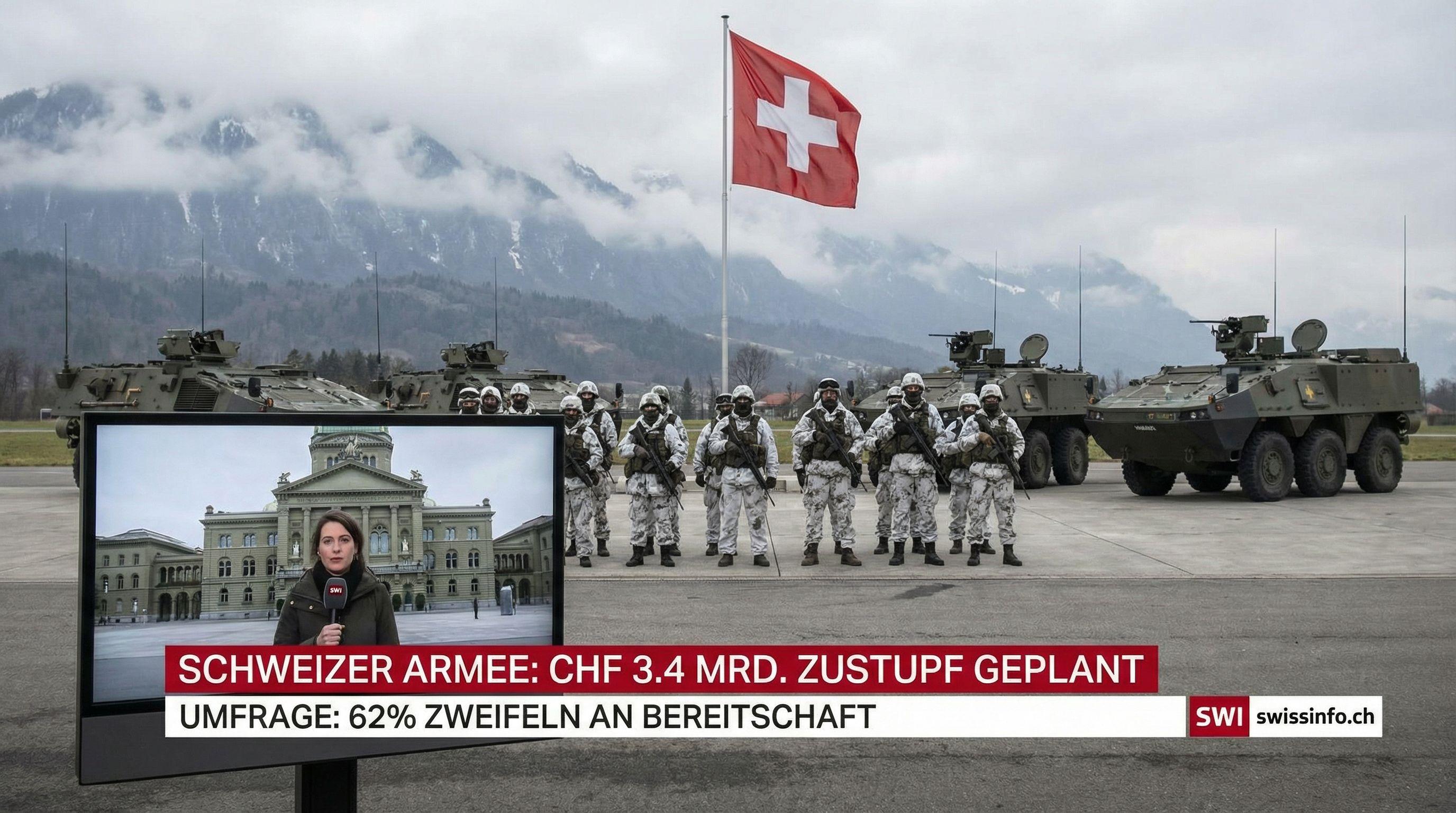 Public Concern Over Swiss Defense Readiness Mounts as Government Plans CHF 3.4bn Boost