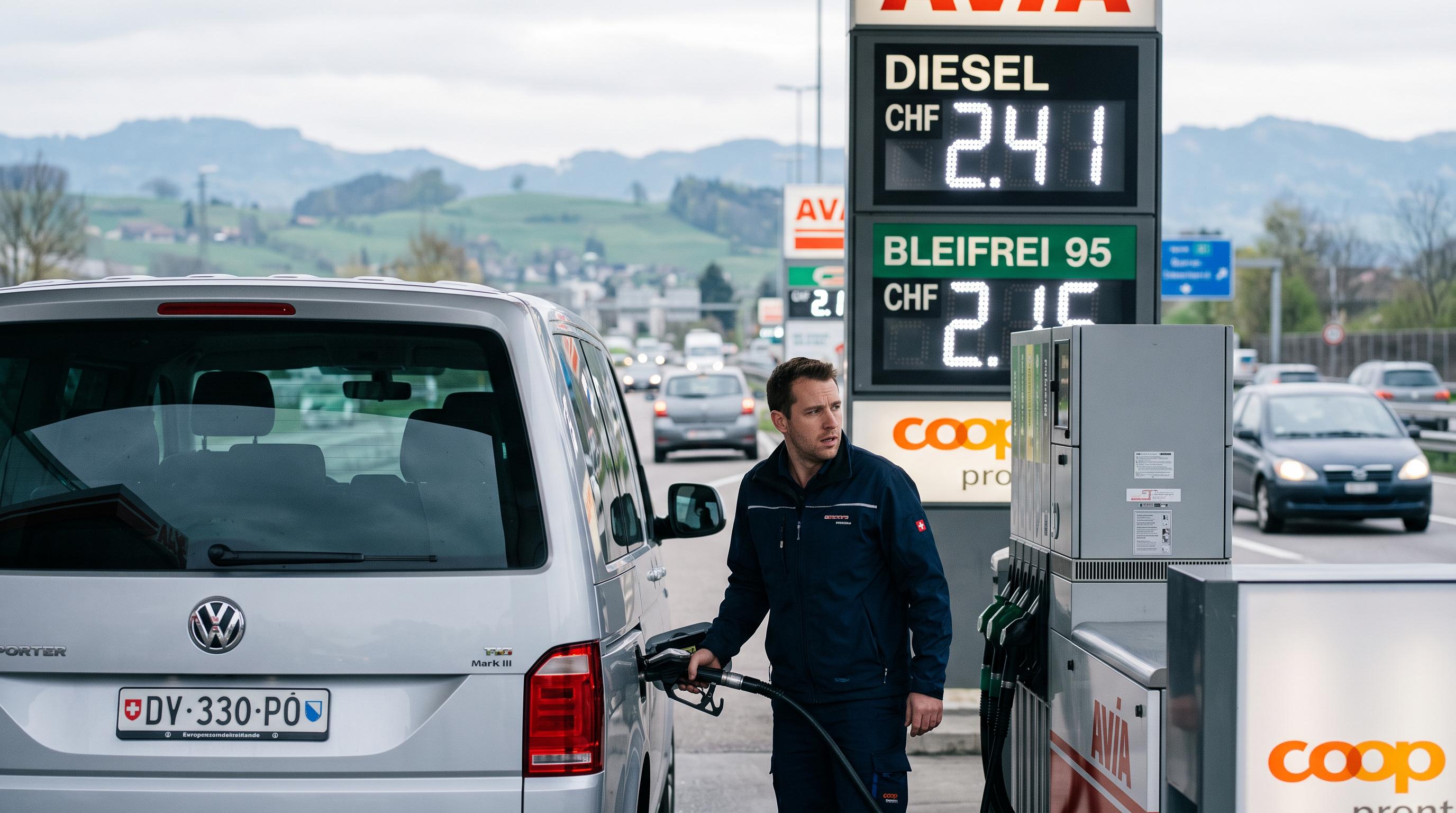 Swiss diesel prices hit record high amid European surge