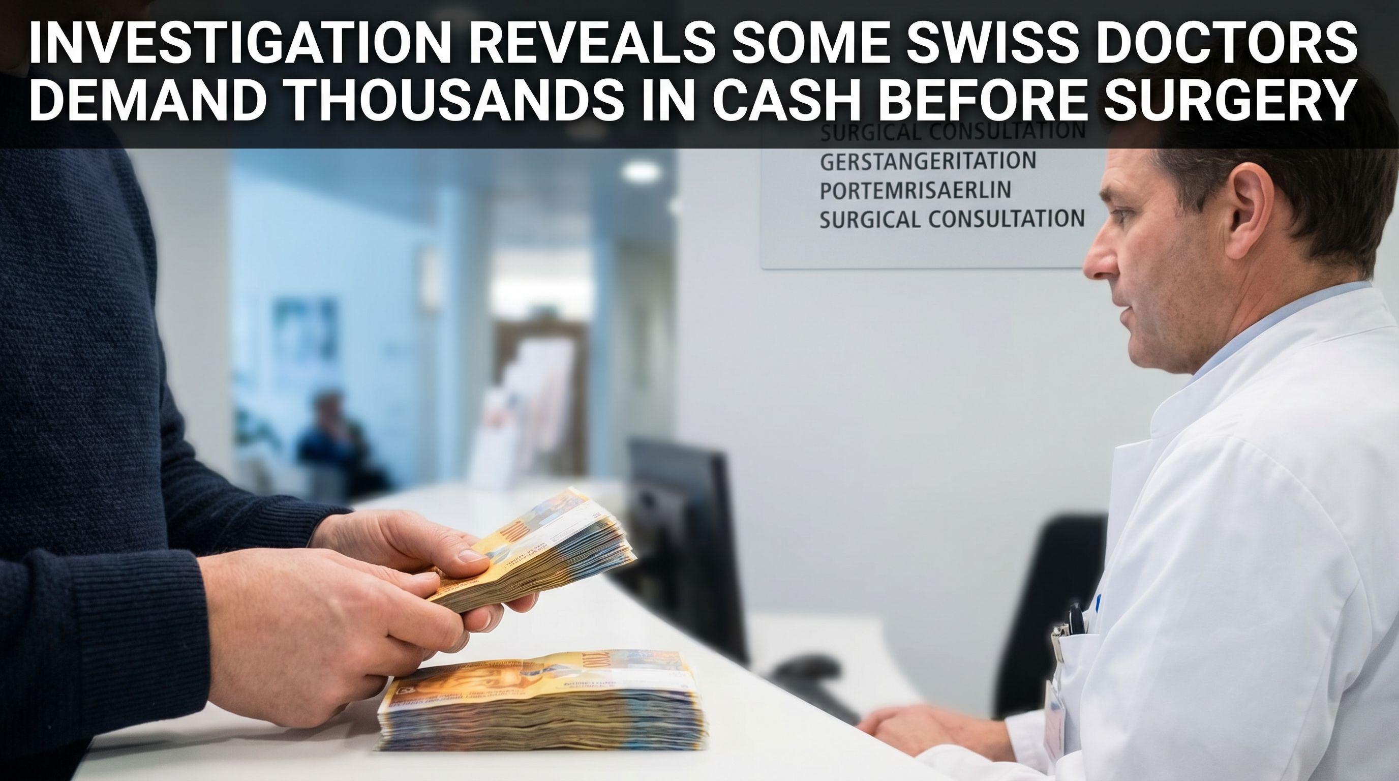 Investigation Reveals Some Swiss Doctors Demand Thousands in Cash Before Surgery