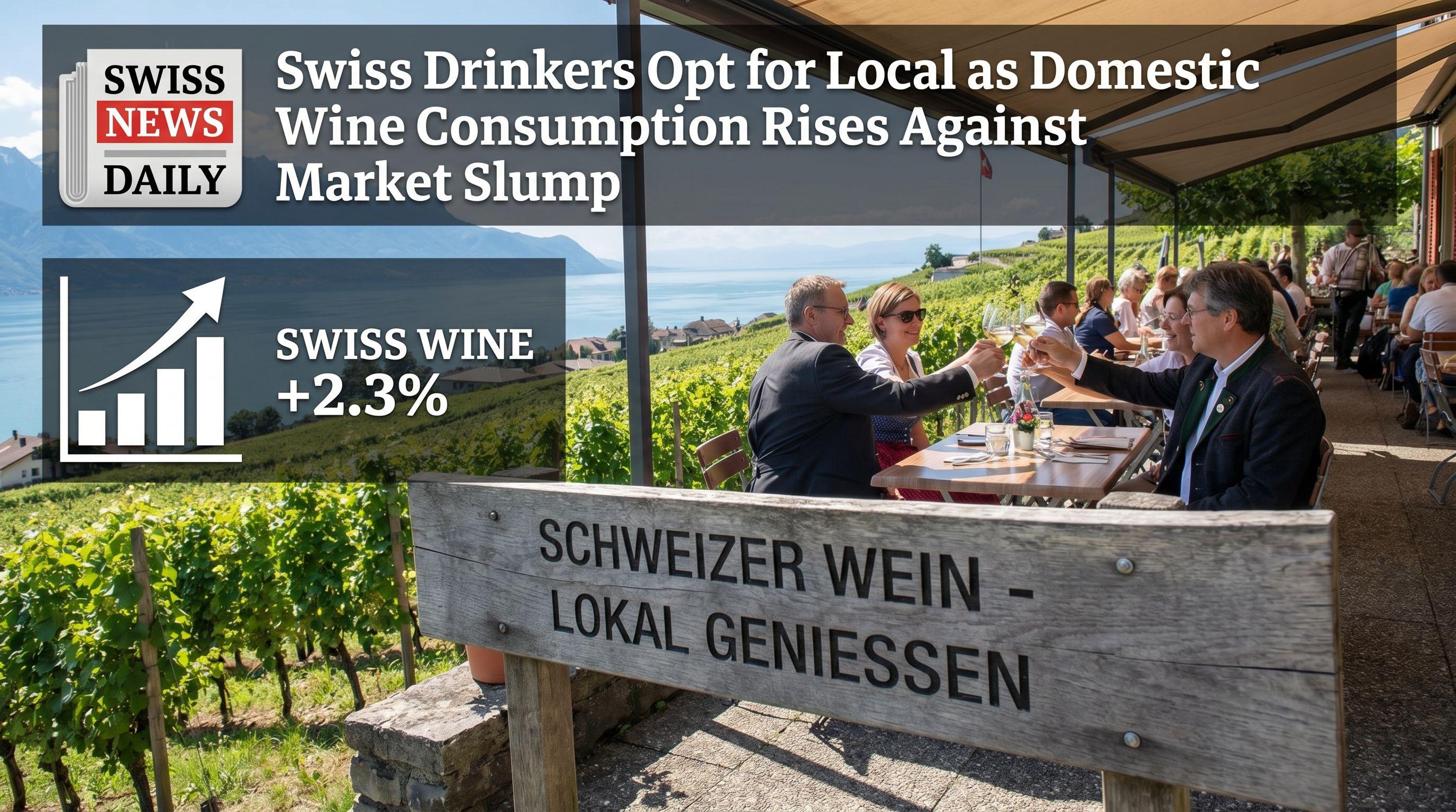 Swiss Drinkers Opt for Local as Domestic Wine Consumption Rises Against Market Slump