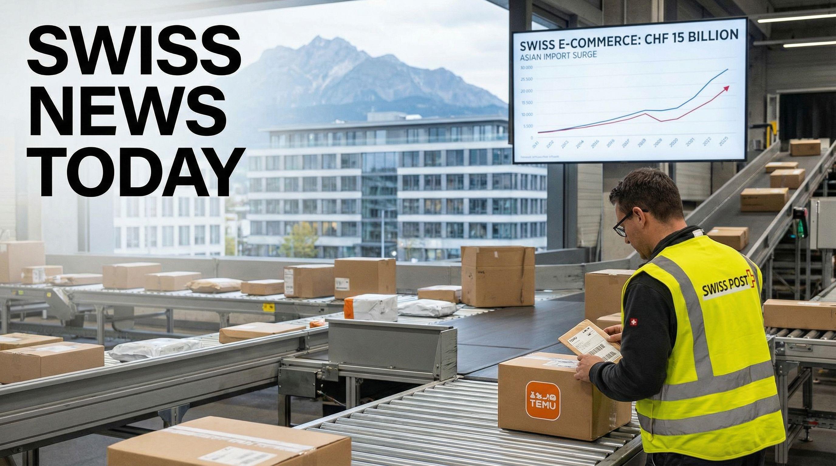 Swiss E-commerce Hits CHF15 Billion Mark Amid Asian Import Surge