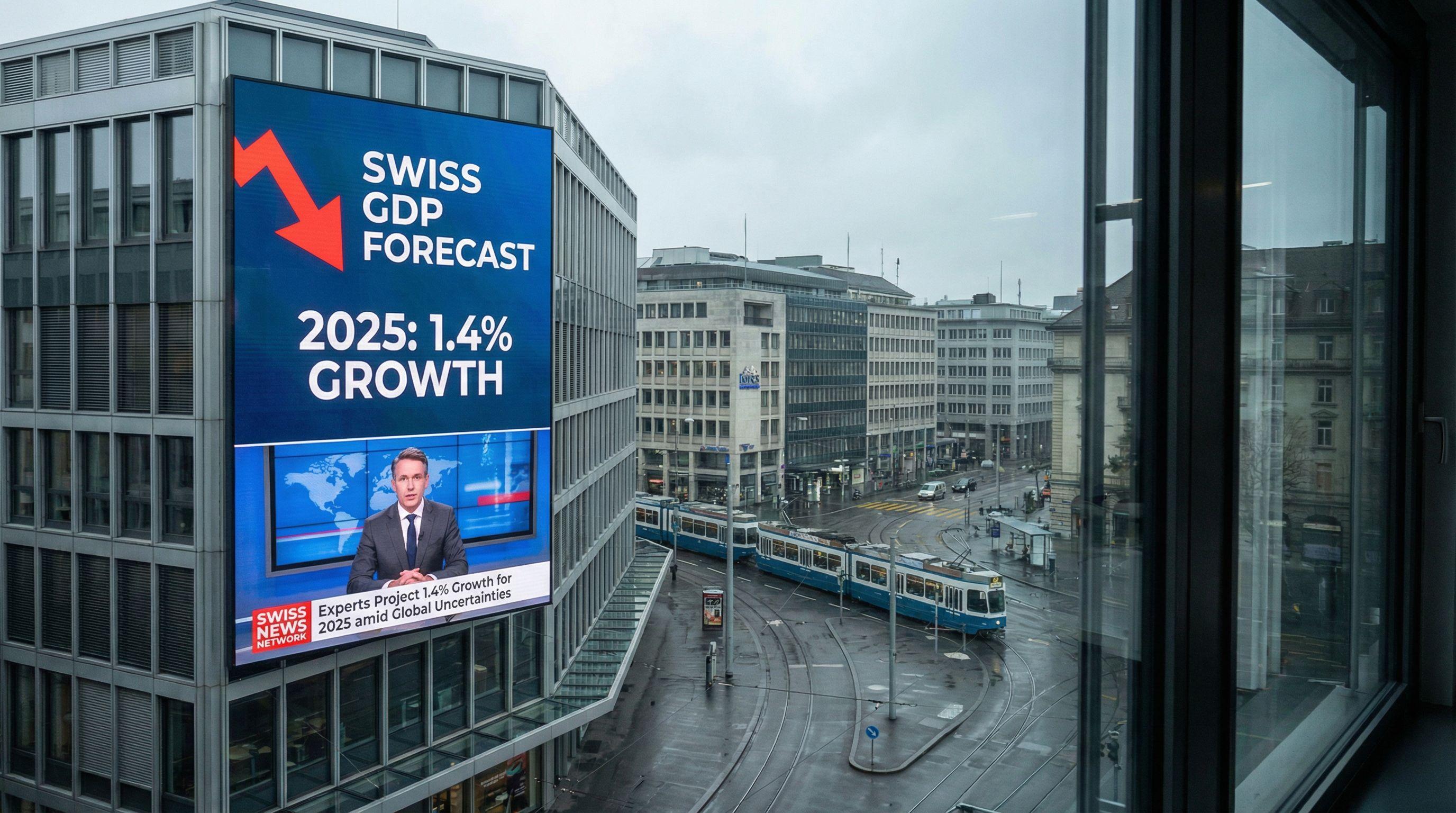 Swiss Economic Growth Forecast Revised: Experts Project 1.4% Growth for 2025