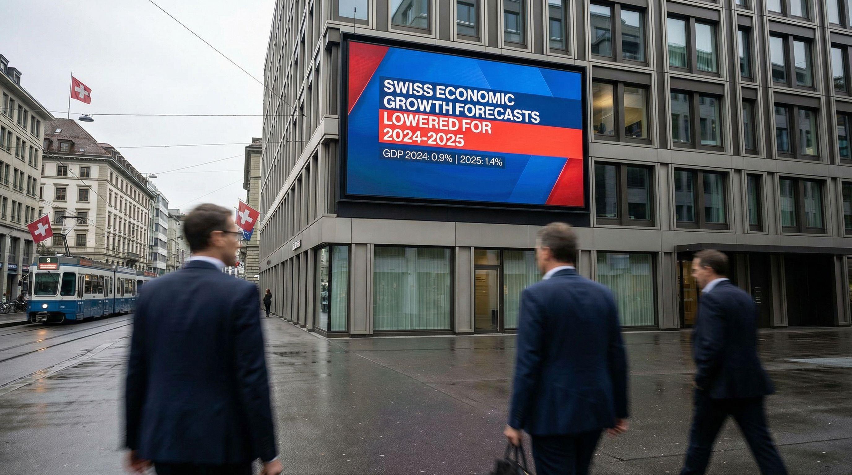 Swiss Economic Growth Forecasts Lowered for 2024-2025