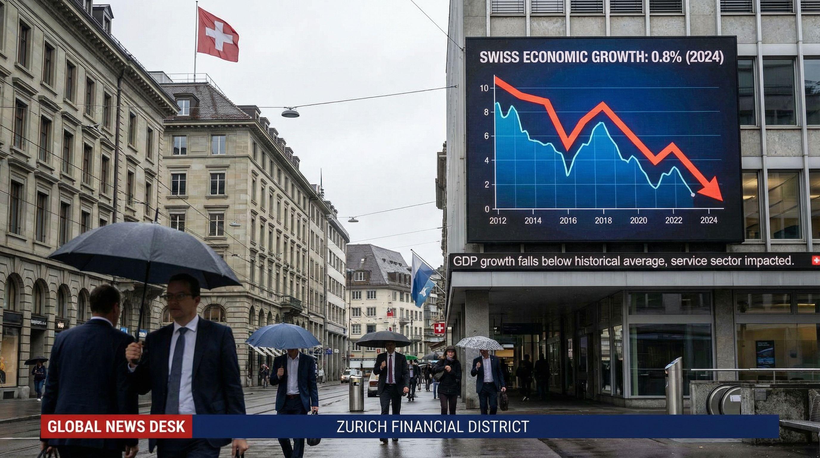 Swiss Economic Growth Slows to 0.8% in 2024