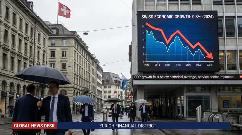 Swiss Economic Growth Slows to 0.8% in 2024