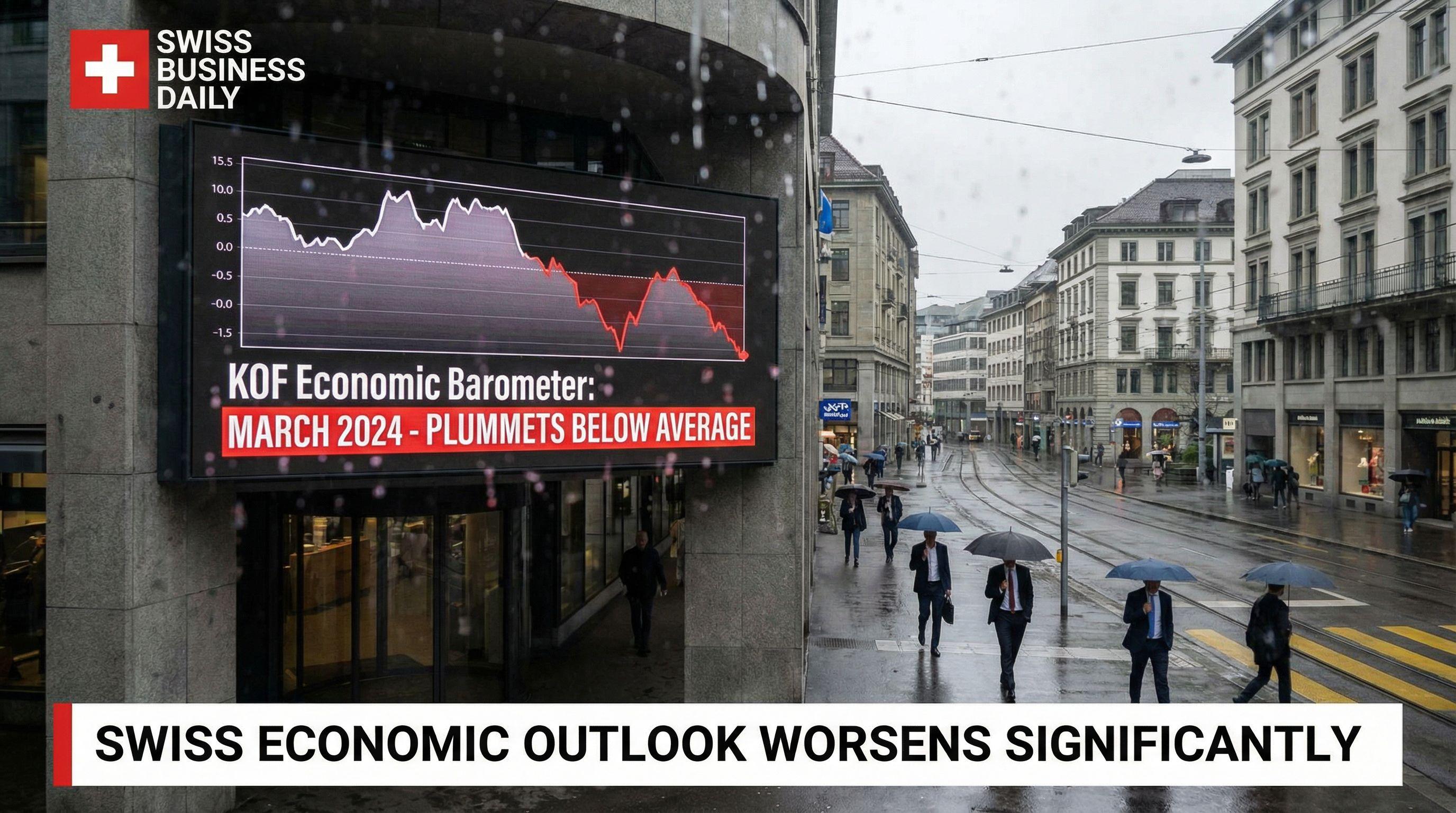 Swiss Economic Outlook Worsens Significantly, KOF Barometer Plummets