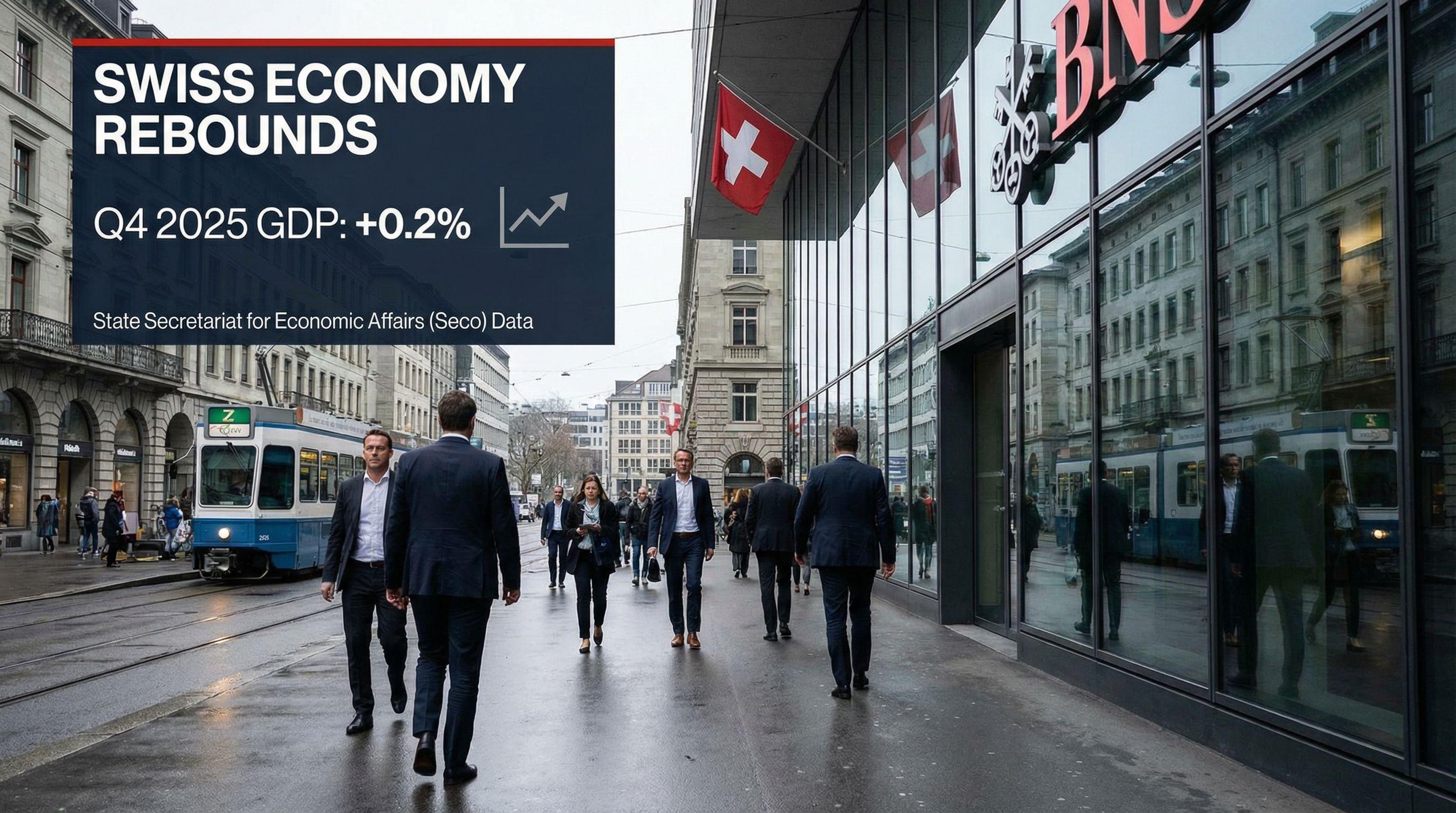 Swiss Economy Rebounds with Modest 0.2% GDP Growth in Late 2025