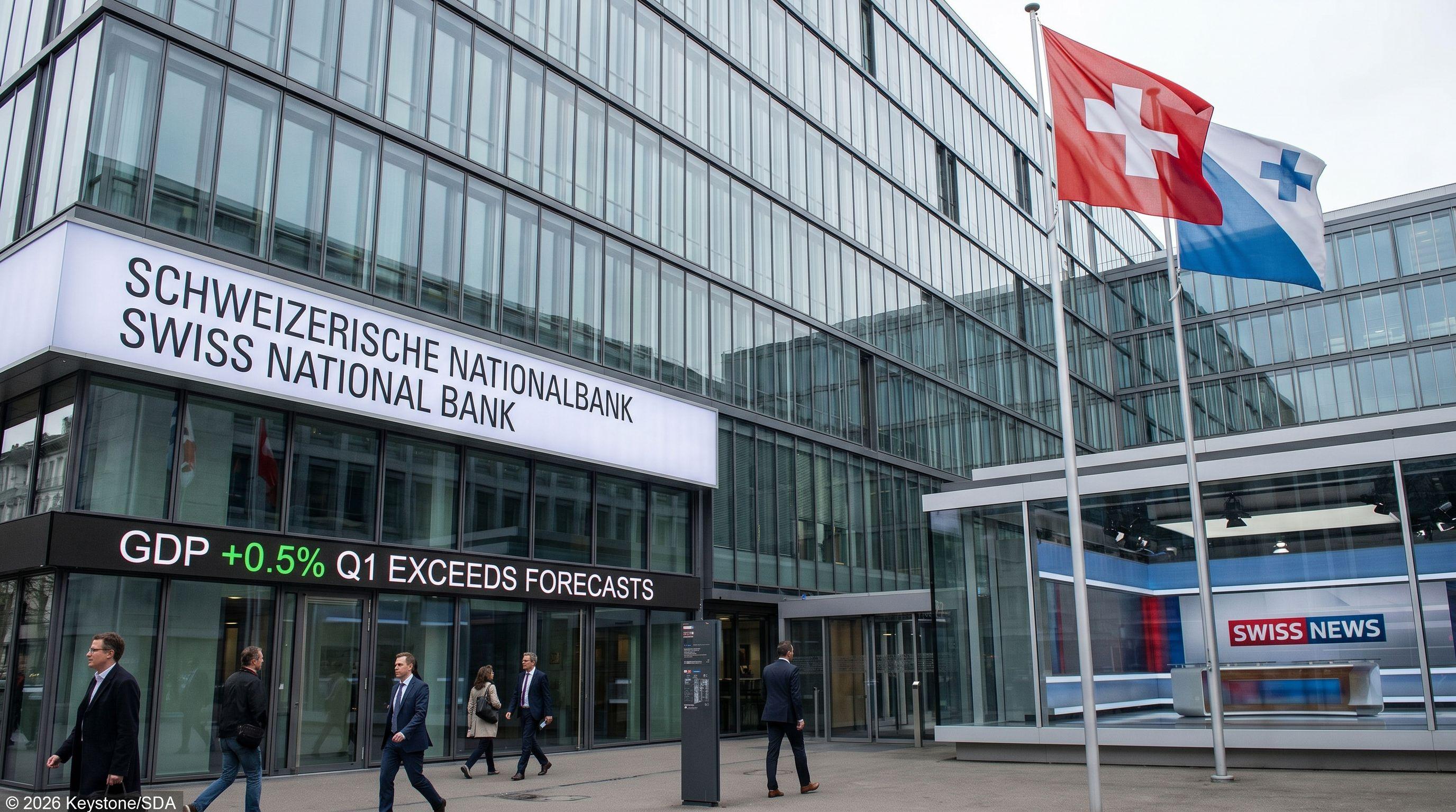 Swiss Economy Grew 0.5% in First Quarter, Exceeding Forecasts