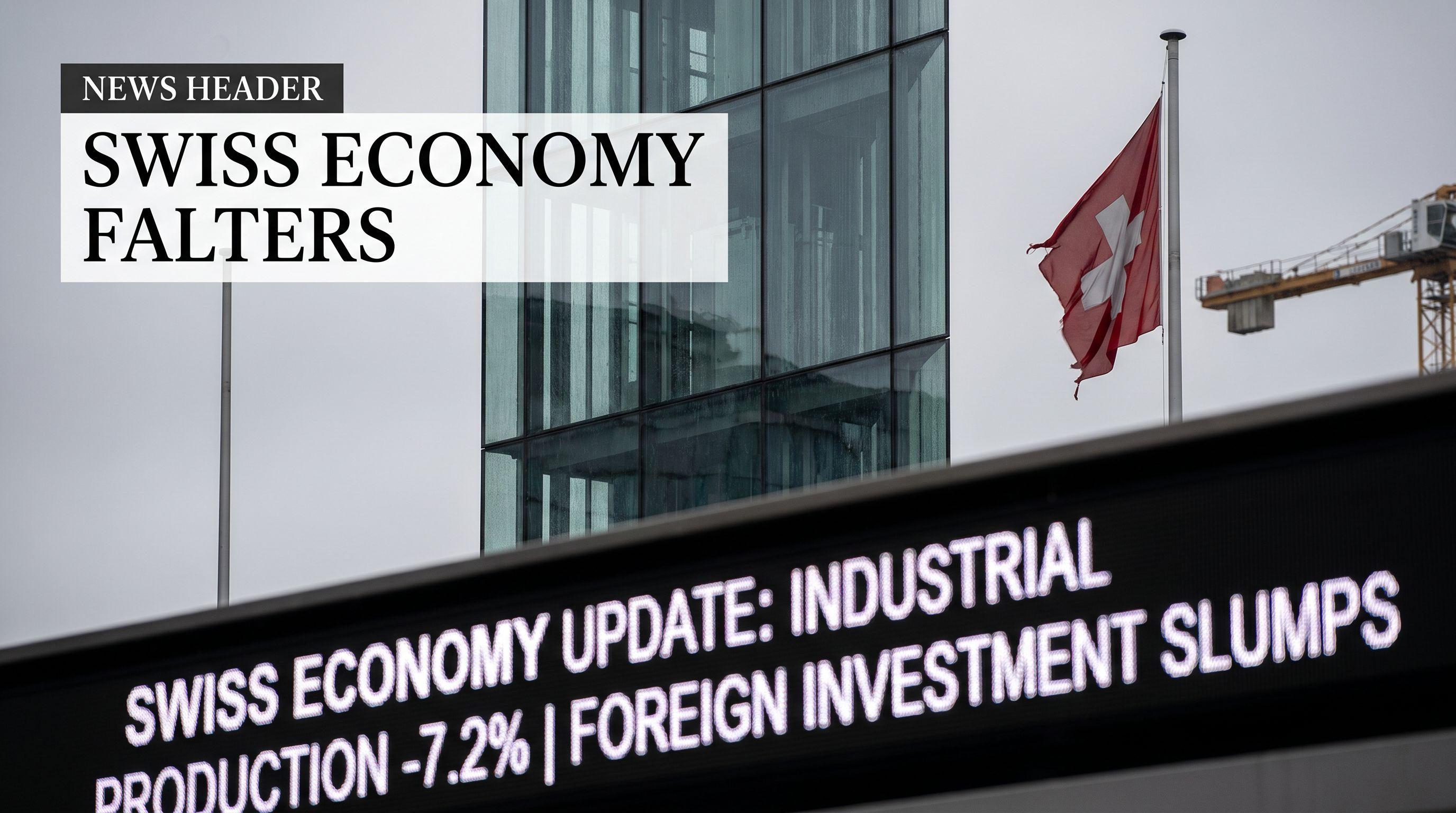 Swiss Economy Falters: Industrial Production and Foreign Investment See Sharp Declines