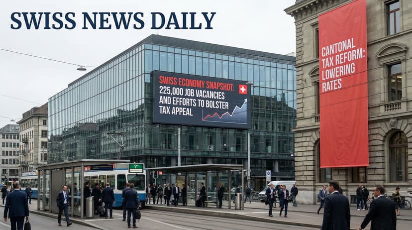 Swiss Economy Snapshot: 225,000 Job Vacancies and Efforts to Bolster Tax Appeal