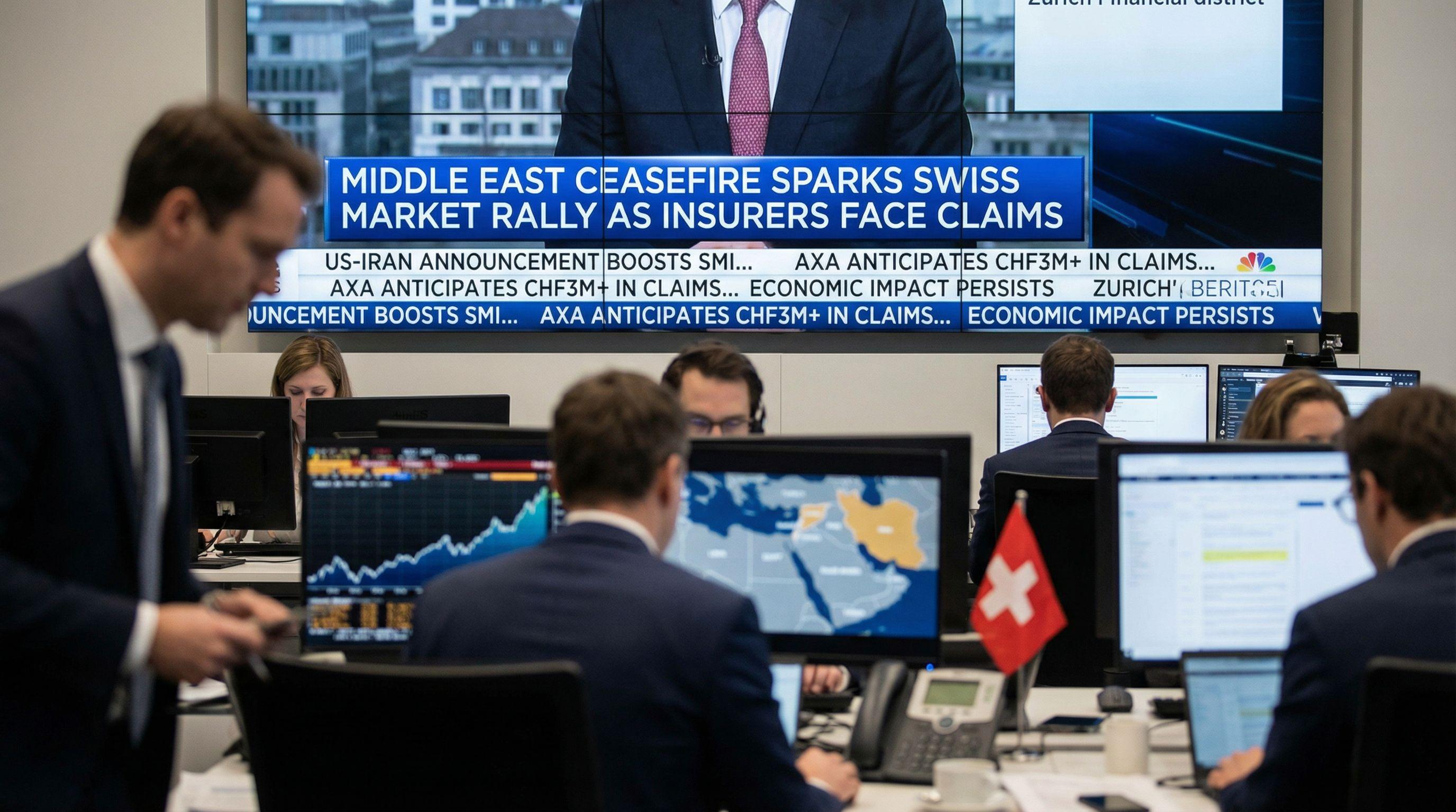 Middle East Ceasefire Sparks Swiss Market Rally as Insurers Face Claims