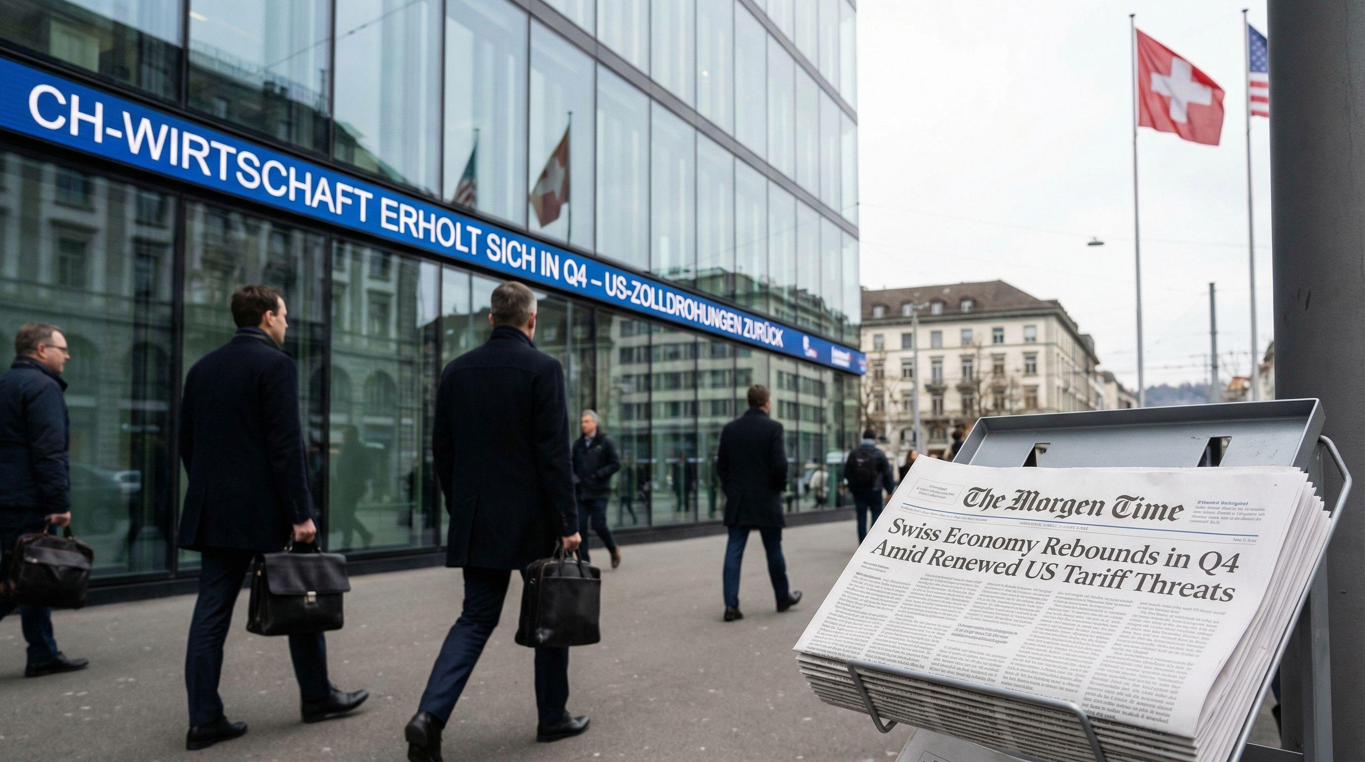 Swiss Economy Rebounds in Q4 Amid Renewed US Tariff Threats