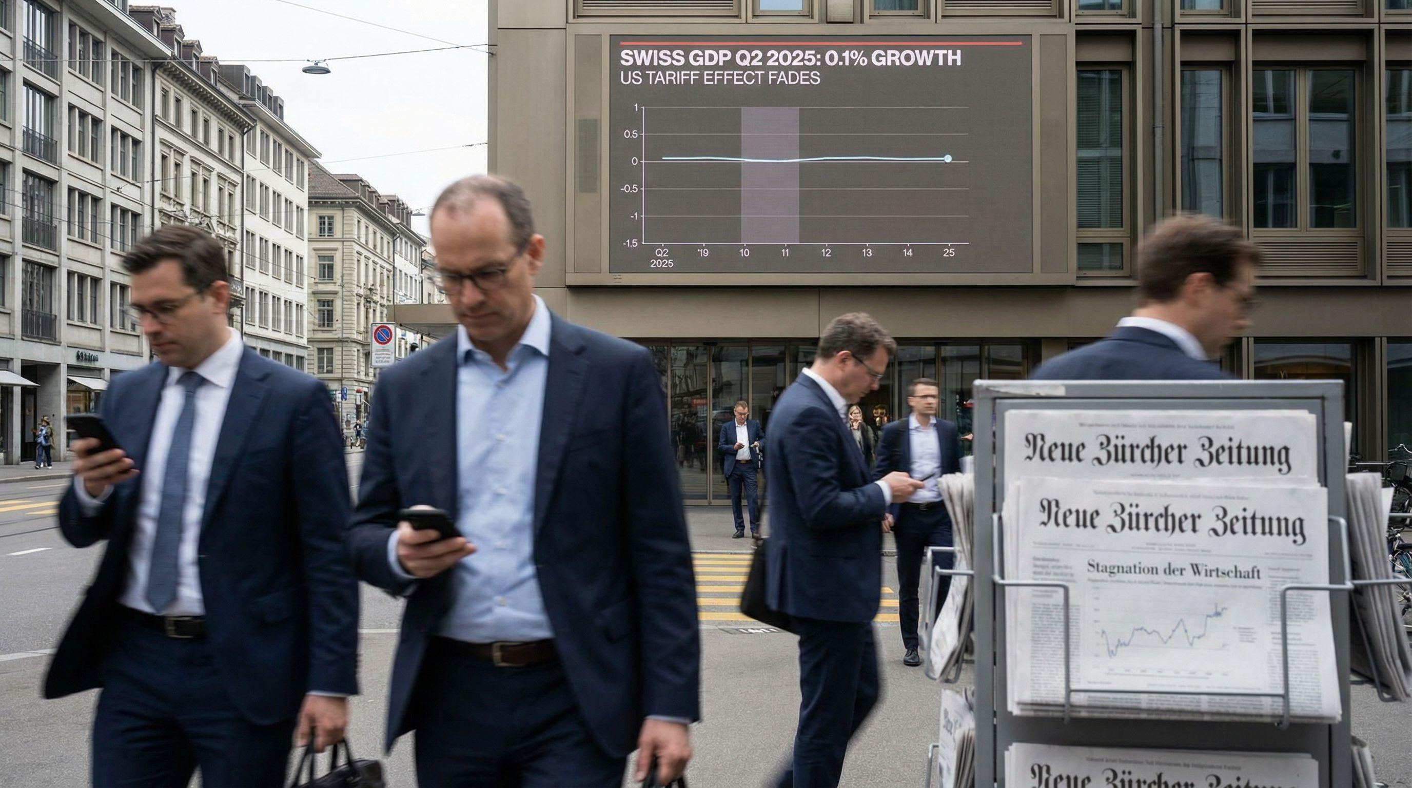Swiss Economy Stagnates as US Tariff Rush Subsides