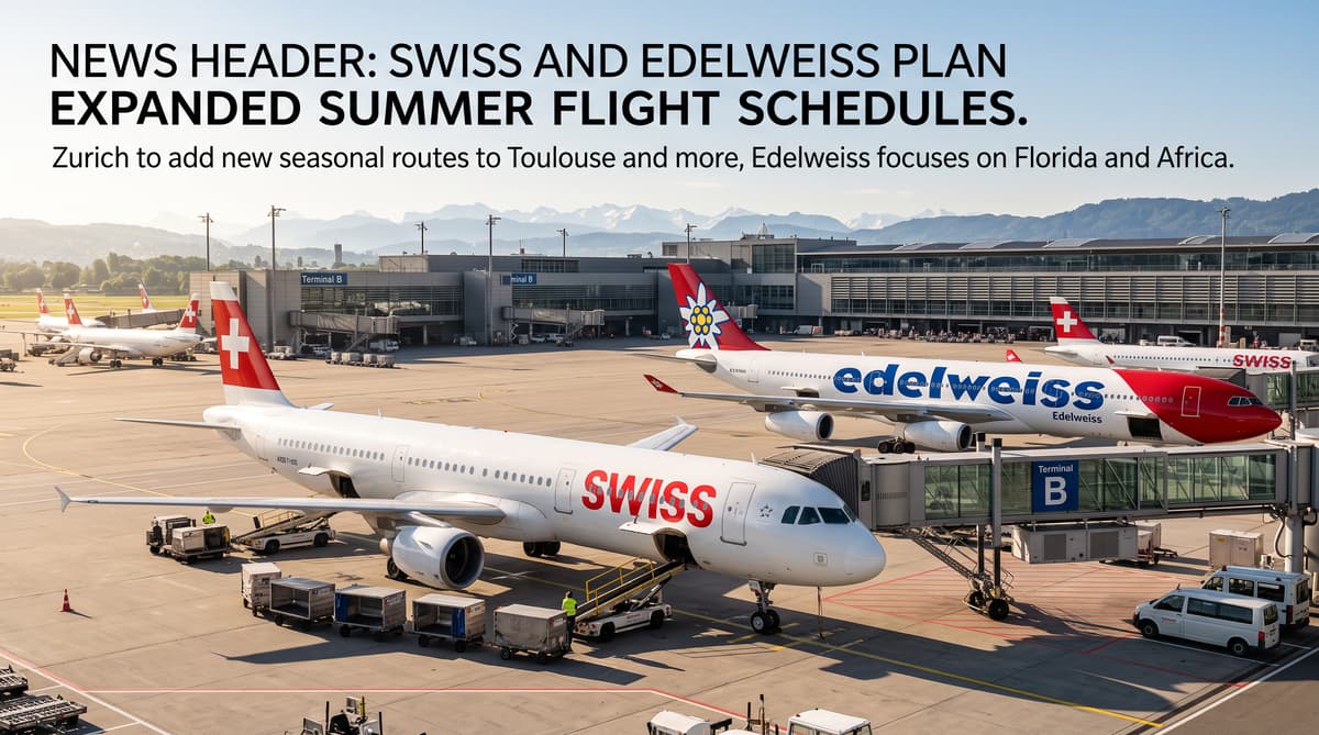 SWISS and Edelweiss plan expanded summer flight schedules
