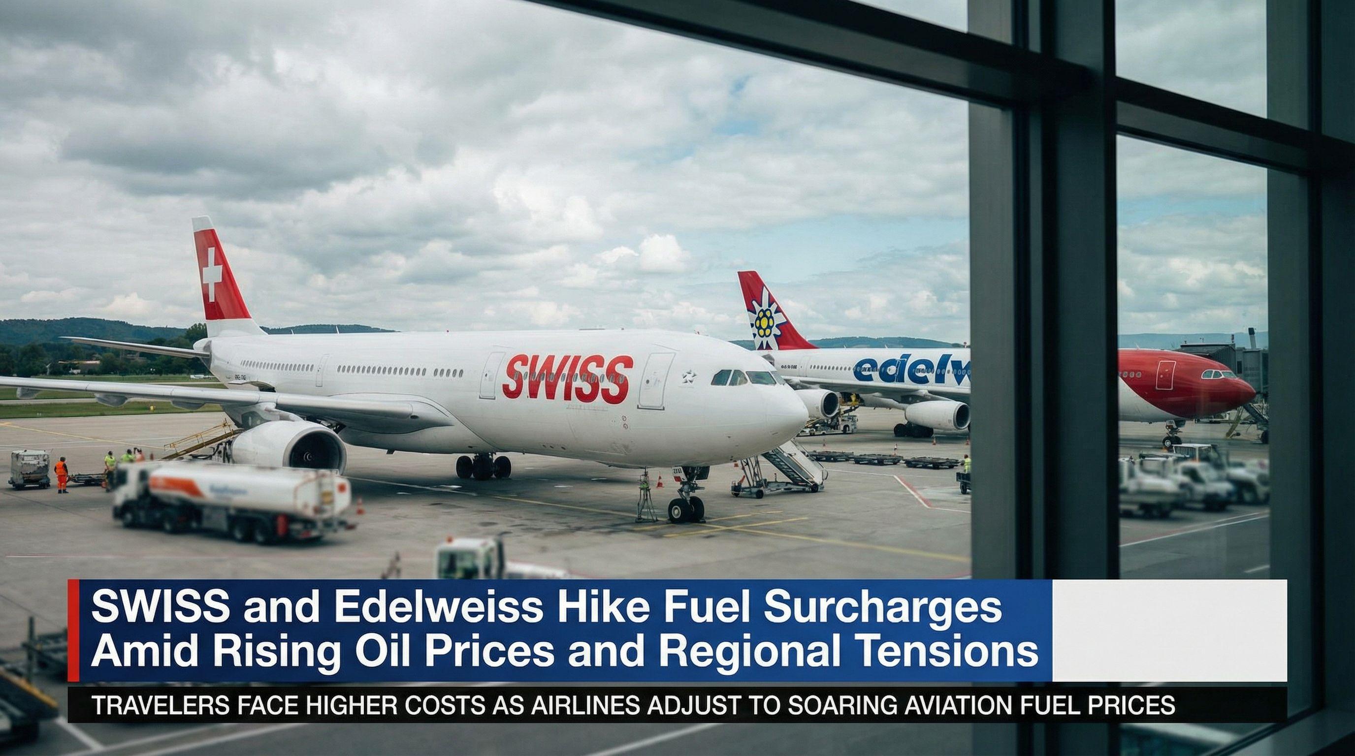 SWISS and Edelweiss Hike Fuel Surcharges Amid Rising Oil Prices and Regional Tensions
