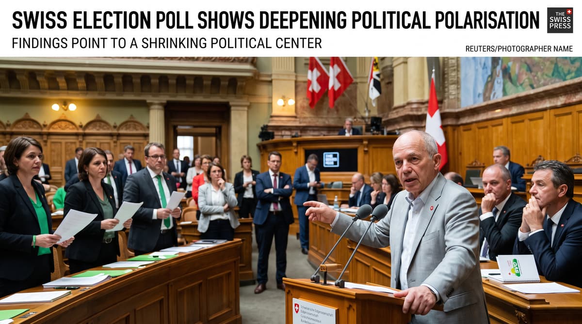 Swiss election poll shows deepening political polarisation