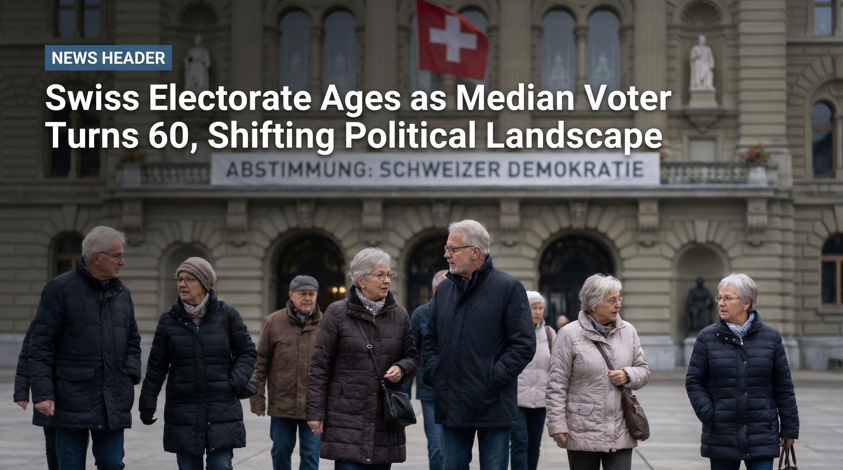 Swiss Electorate Ages as Median Voter Turns 60, Shifting Political Landscape