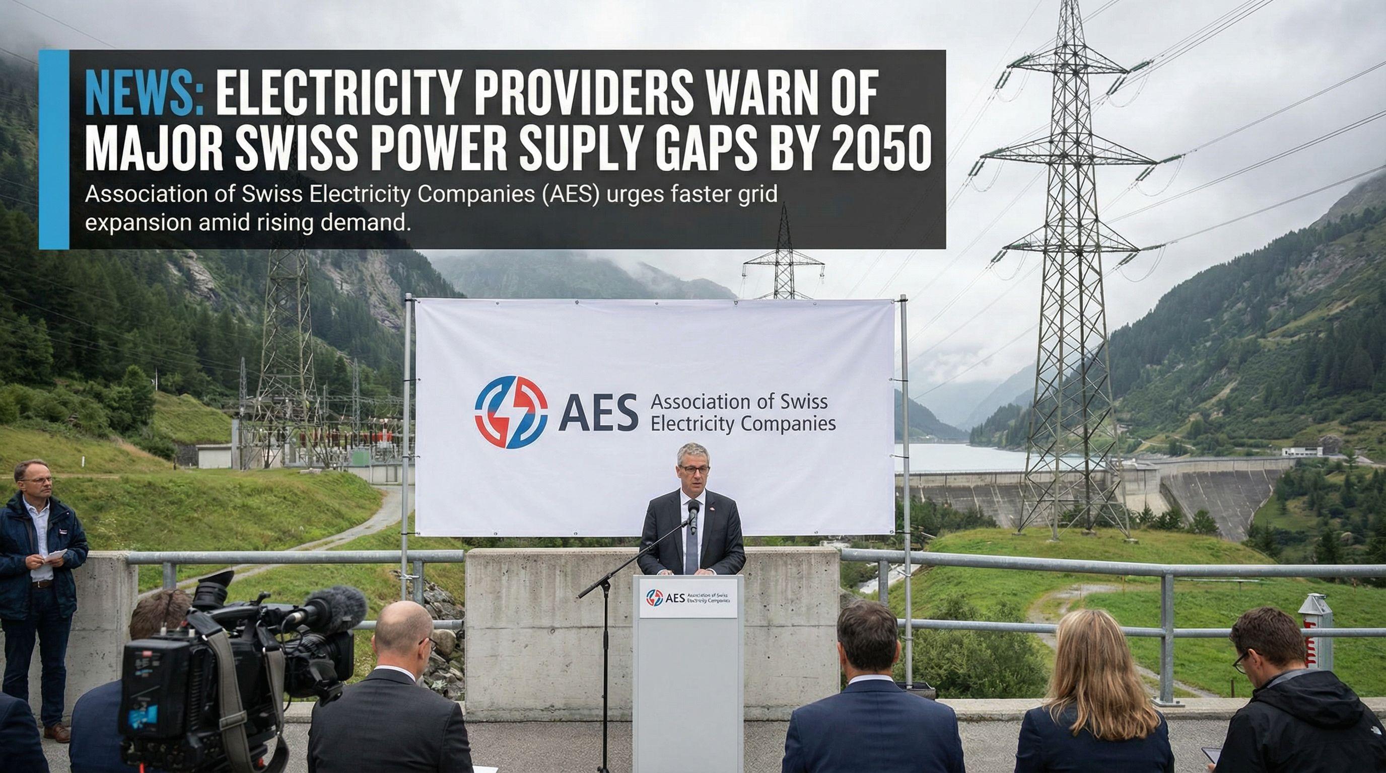 Electricity Providers Warn of Major Swiss Power Supply Gaps by 2050