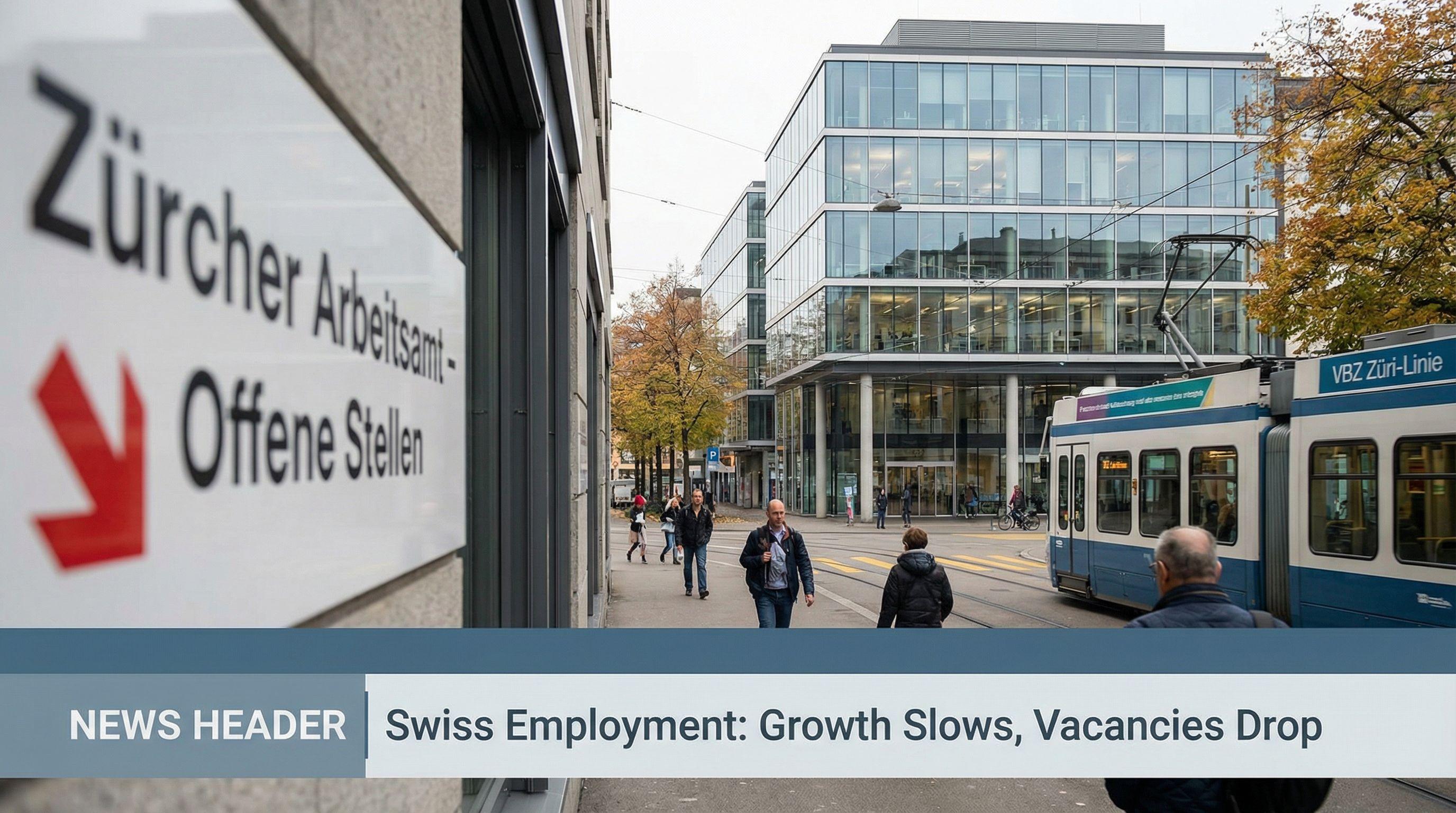 Swiss Employment Growth Slows as Job Vacancies Decline