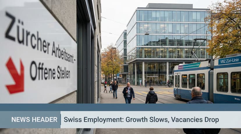 Swiss Employment Growth Slows as Job Vacancies Decline