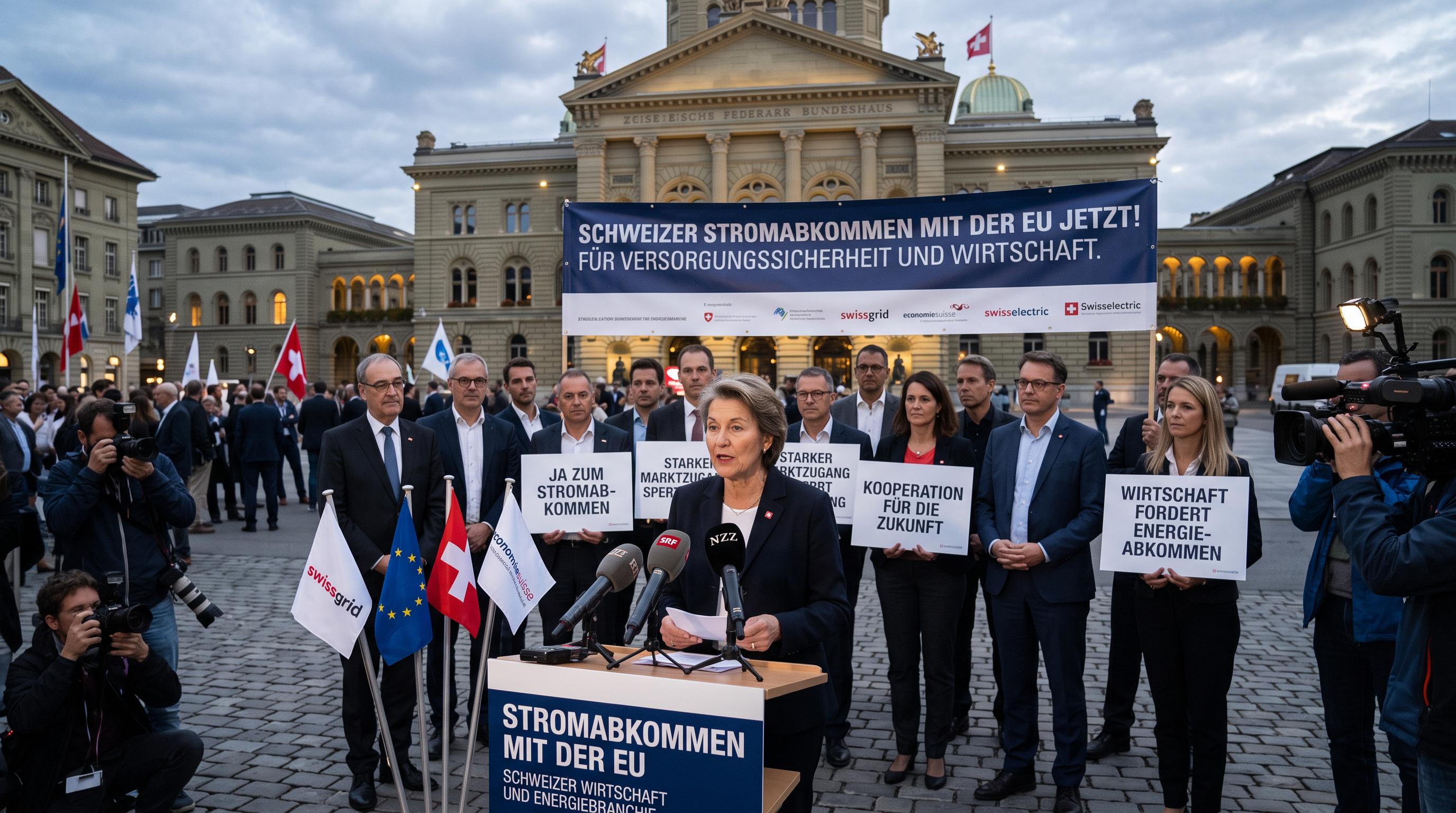 Swiss energy and business groups rally behind EU electricity deal