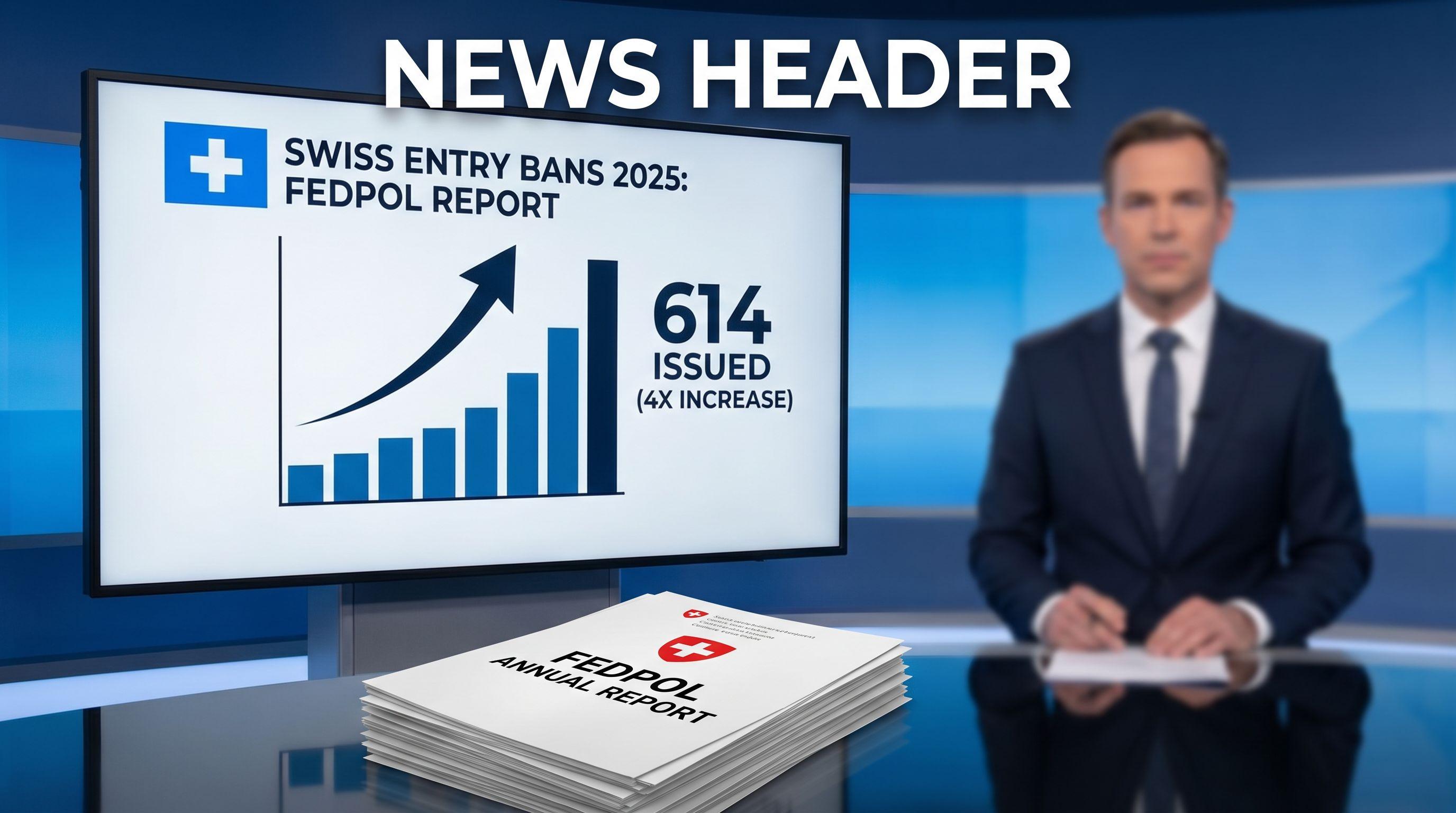 Swiss Entry Bans Quadrupled in 2025, Fedpol Report Reveals