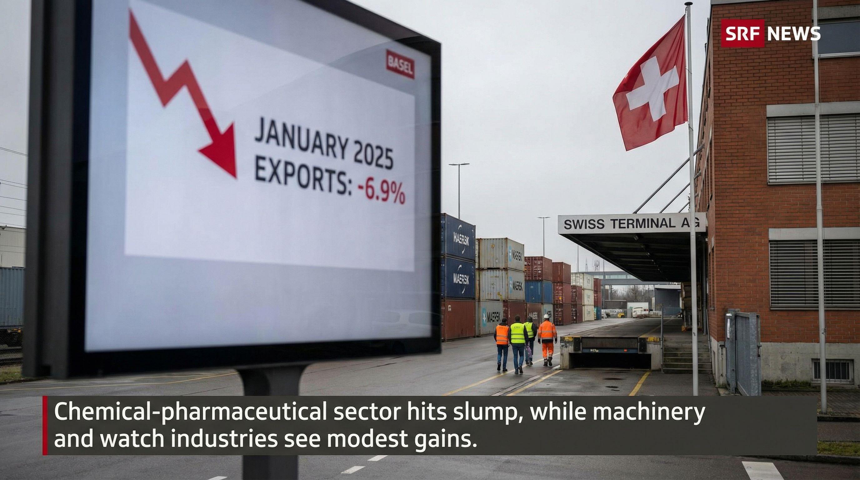 Swiss Exports Show Sharp Decline in Early 2025