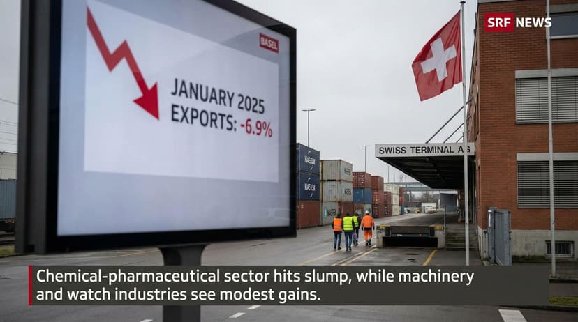 Swiss Exports Show Sharp Decline in Early 2025