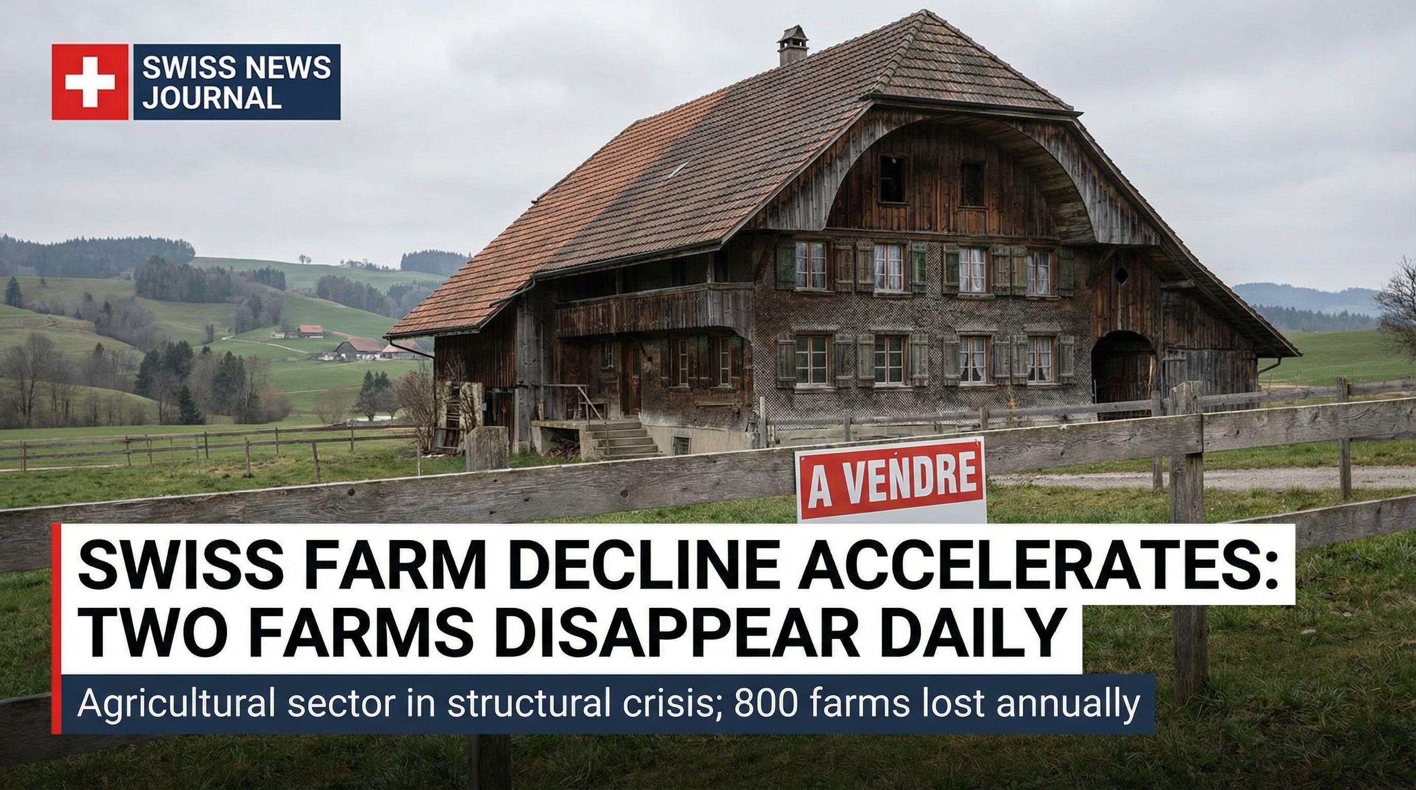 Swiss Farm Decline Accelerates: Two Farms Disappear Daily