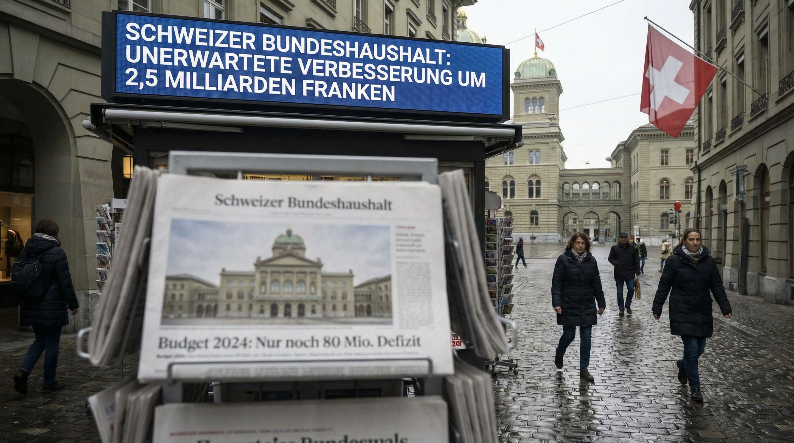 Swiss Federal Budget Shows Unexpected CHF2.5 Billion Improvement