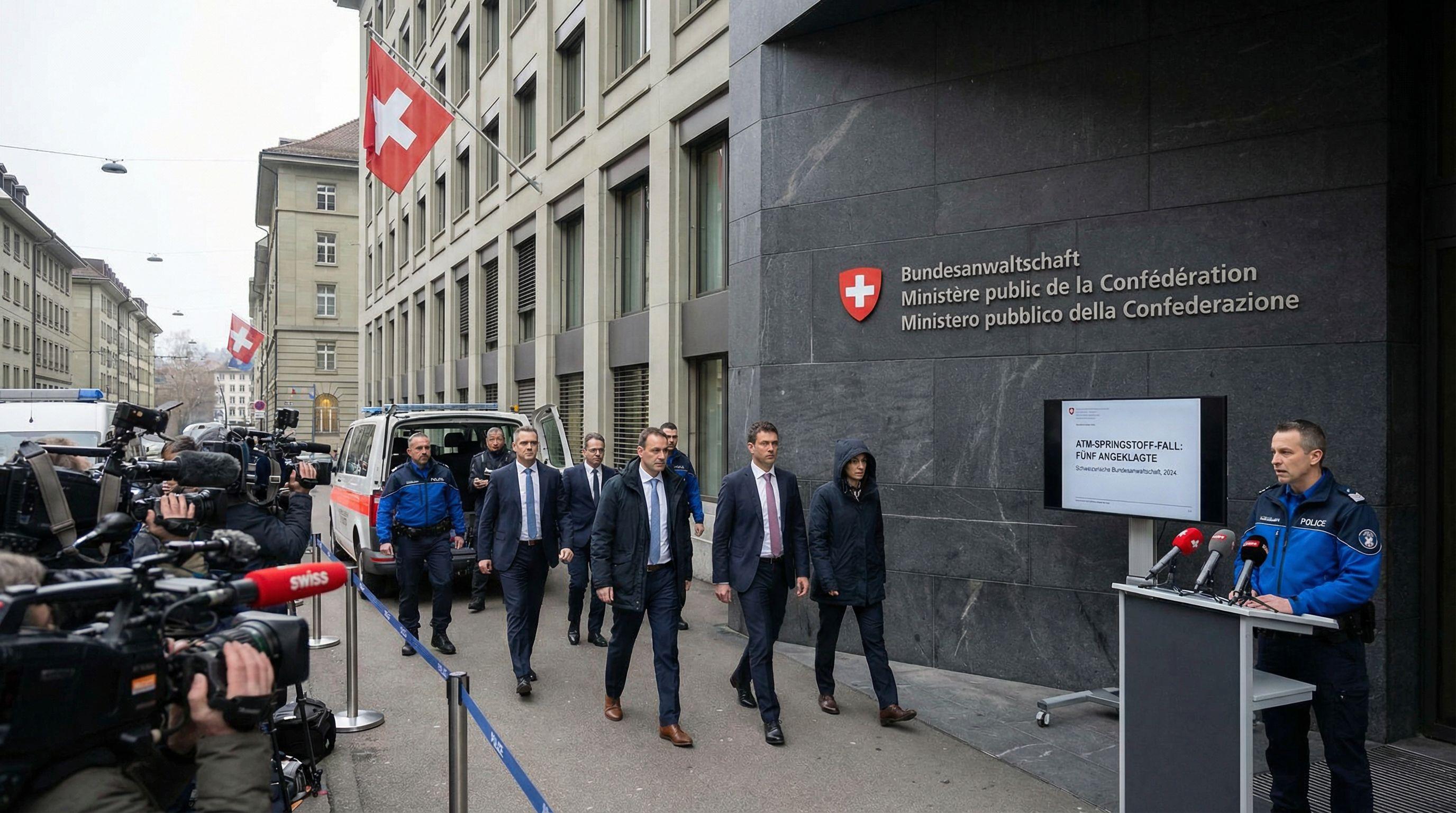 Swiss Federal Prosecutor Charges Five in ATM Explosives Case