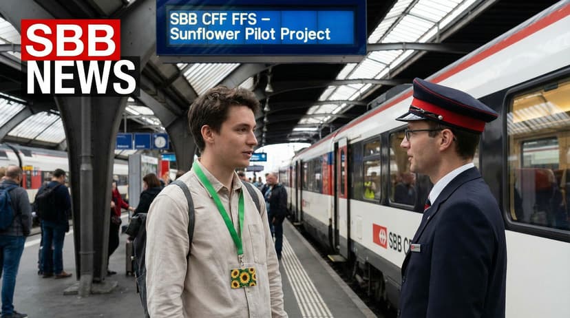 Swiss Federal Railways Introduces Sunflower Badge System for Invisible Disabilities