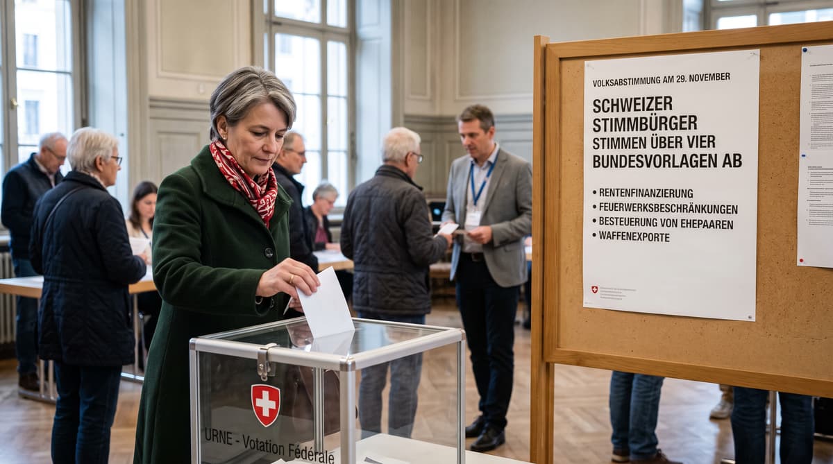 Swiss voters face four federal proposals in November ballot
