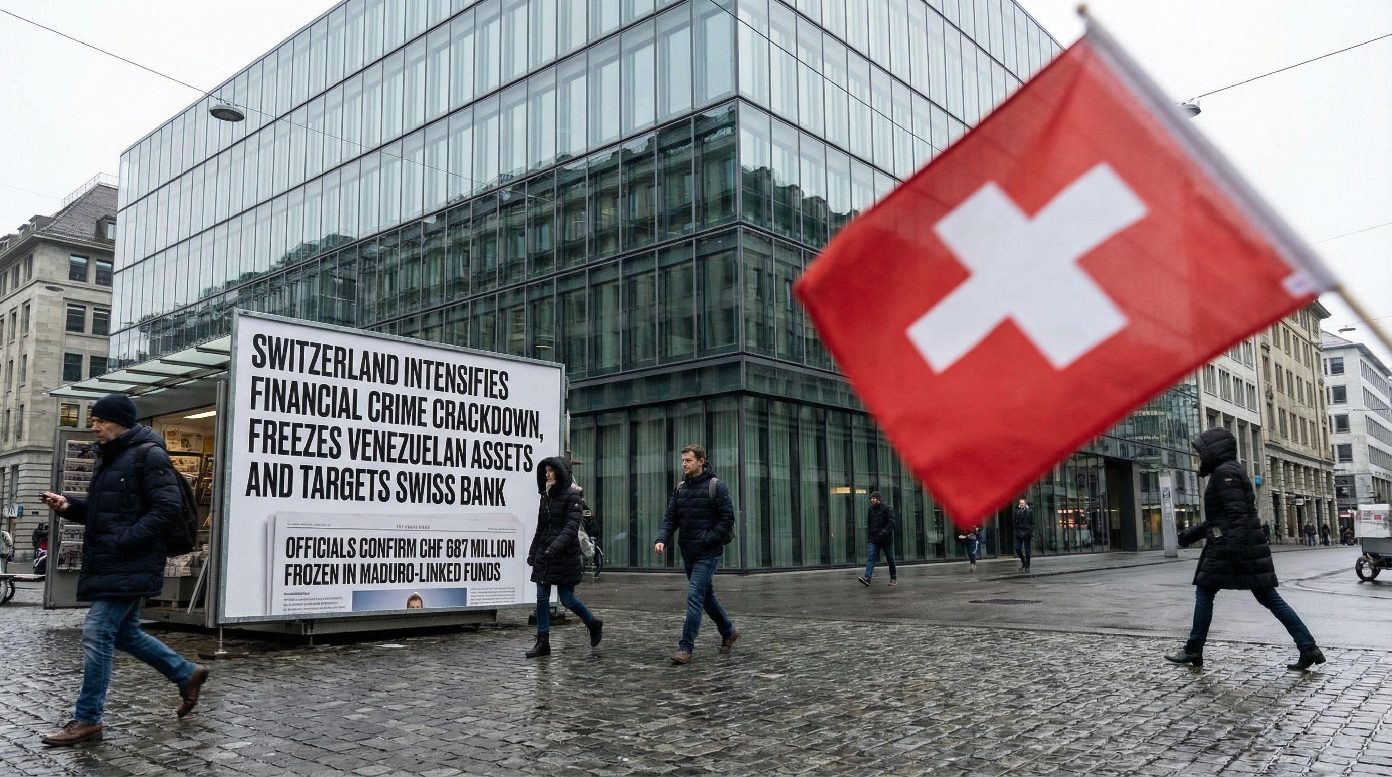 Switzerland Intensifies Financial Crime Crackdown, Freezes Venezuelan Assets and Targets Swiss Bank