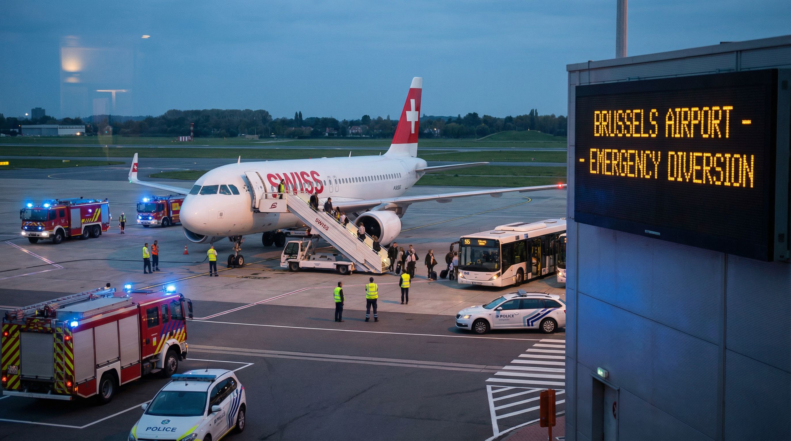 SWISS Flight from London Makes Emergency Landing in Brussels Over Suspicious Odor