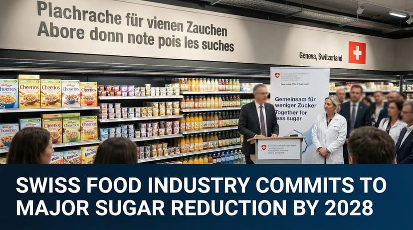 Swiss Food Industry Commits to Major Sugar Reduction by 2028